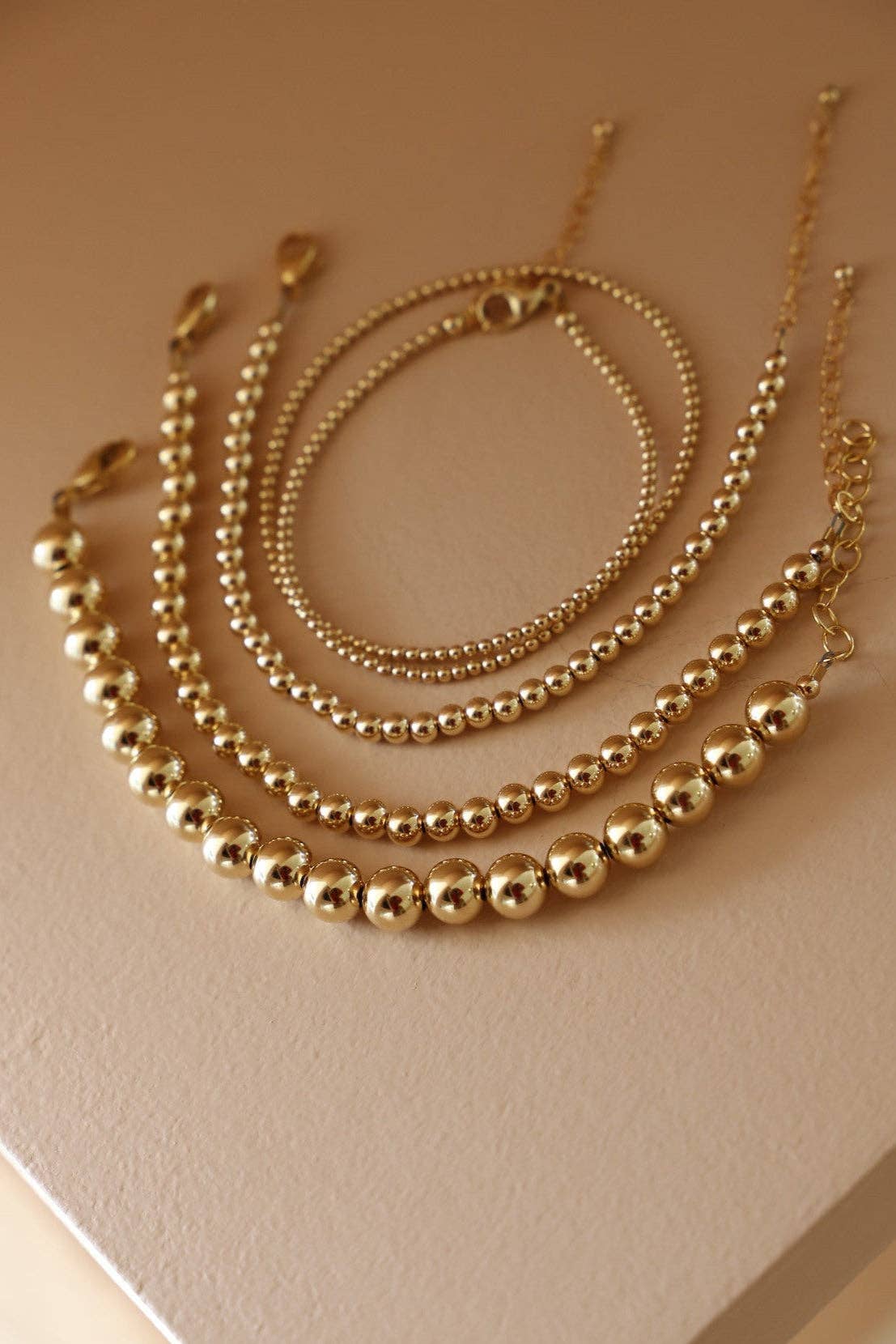 Katie Waltman Jewelry - GOLD FILLED BEADED BRACELETS: 4MM - Image 2