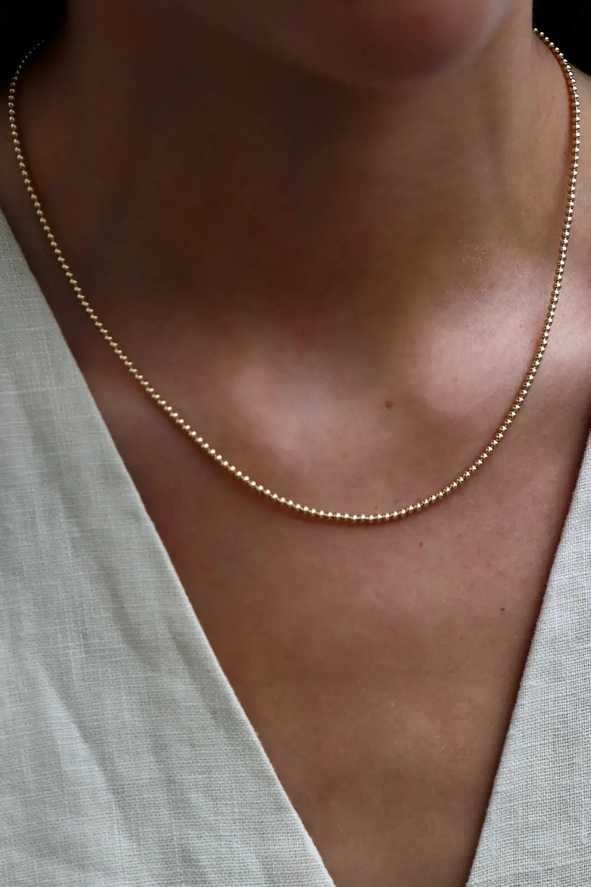 Katie Waltman Jewelry - GOLD FILLED BEADED CHAIN - Image 2