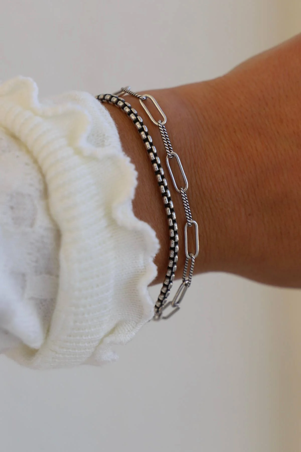 Katie Waltman Jewelry - HOLLAND SILVER BOX CHAIN BRACELET - Image 2