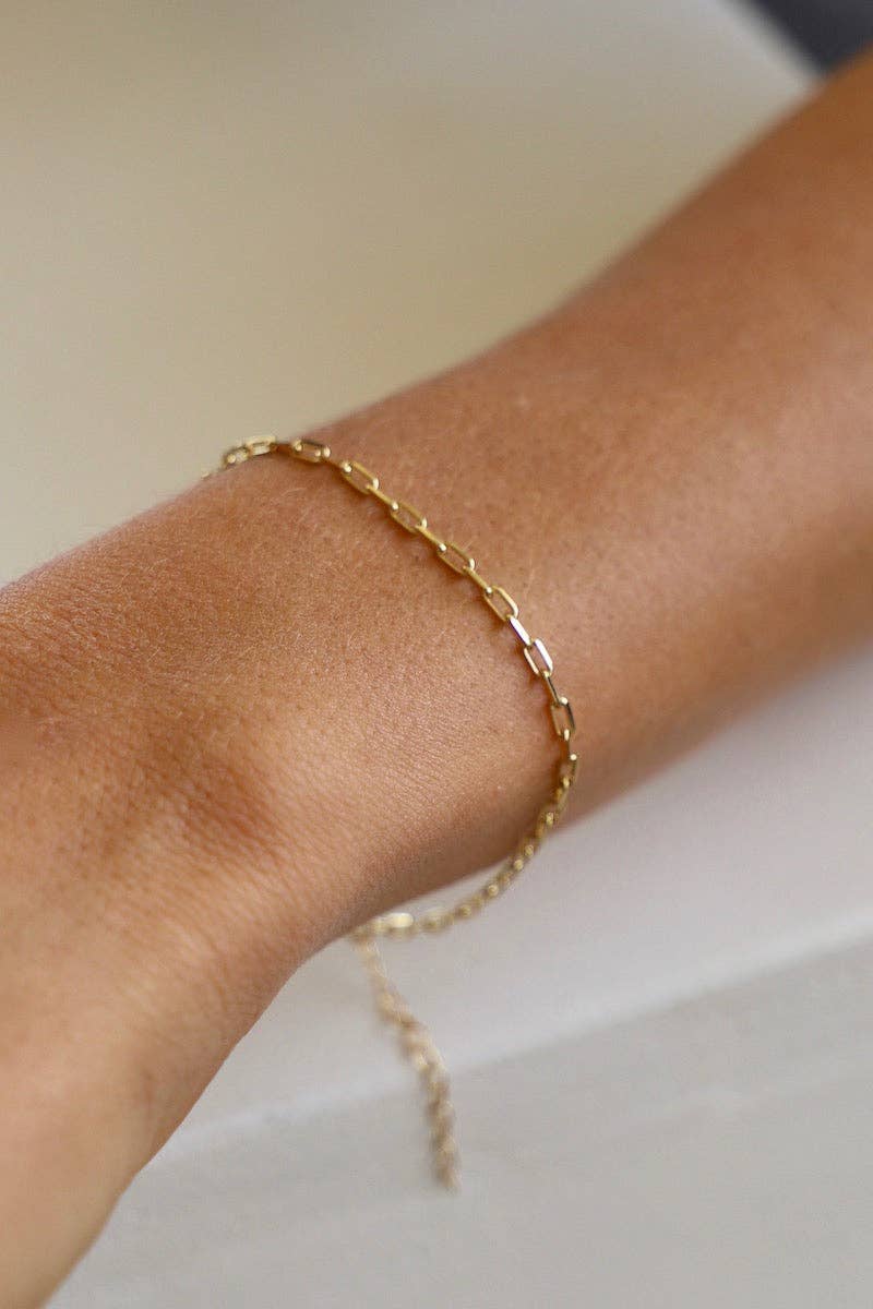 Katie Waltman Jewelry - MINIATURE PAPERCLIP CHAIN BRACELET - Image 3