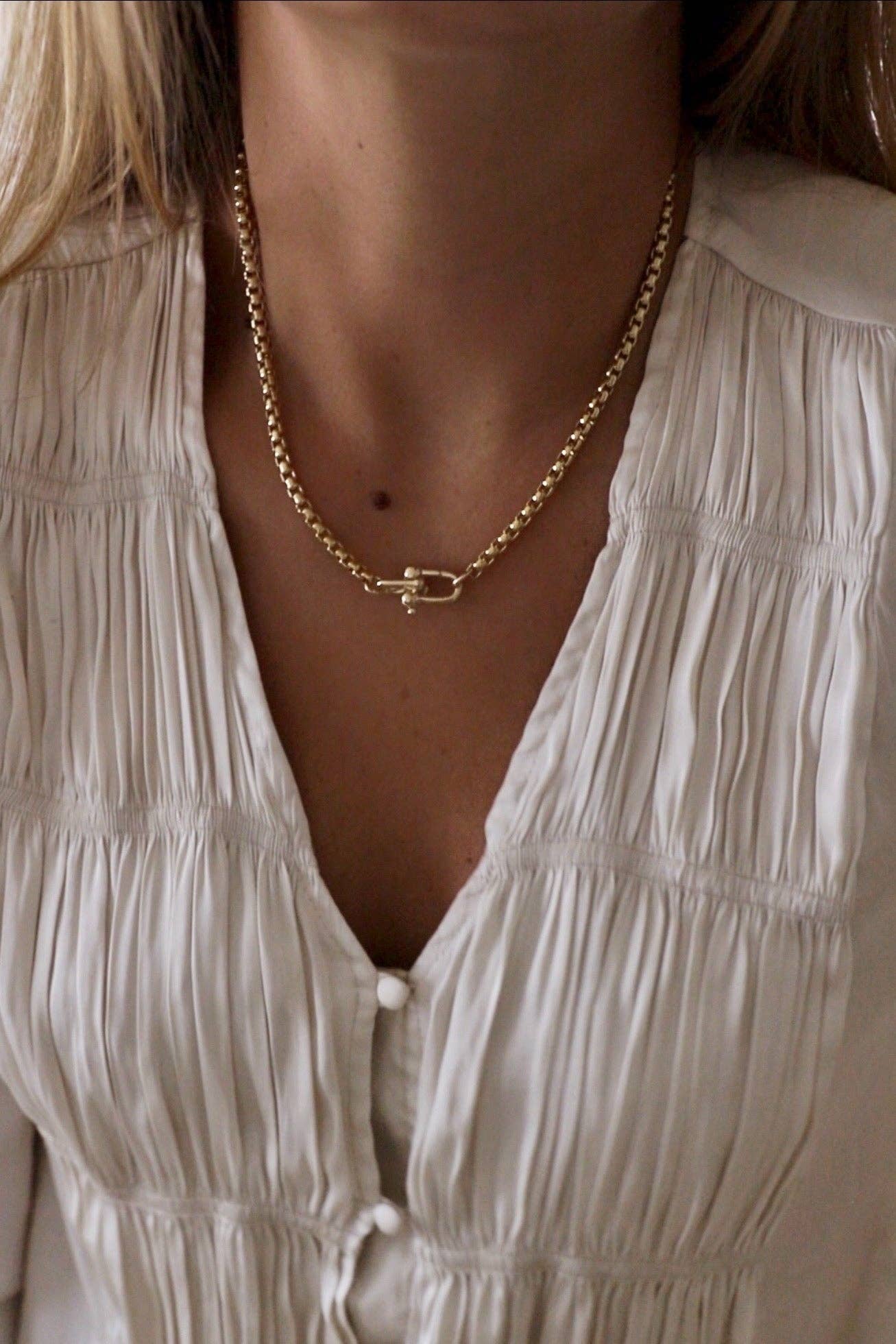 Katie Waltman Jewelry - NOVA ROUND BOX CHAIN Large - Image 5