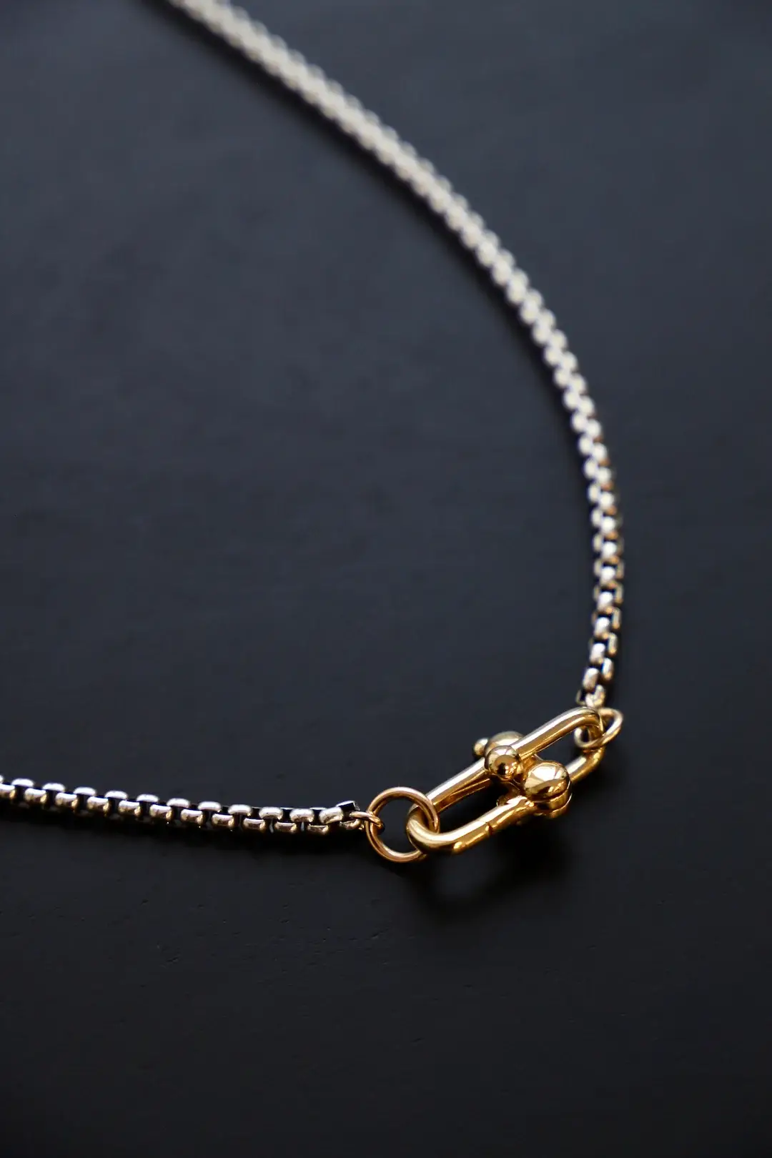 Katie Waltman Jewelry - SILVER NOVA ROUND BOX CHAIN NECKLACE - Image 5