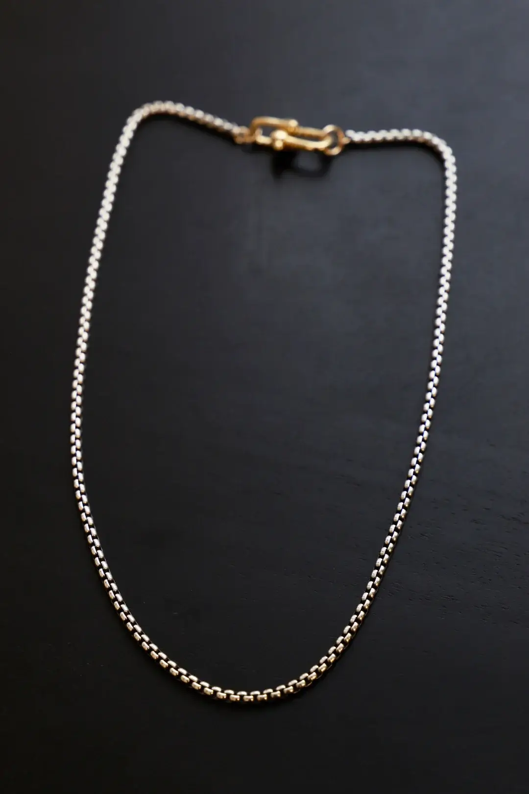 Katie Waltman Jewelry - SILVER NOVA ROUND BOX CHAIN NECKLACE - Image 6