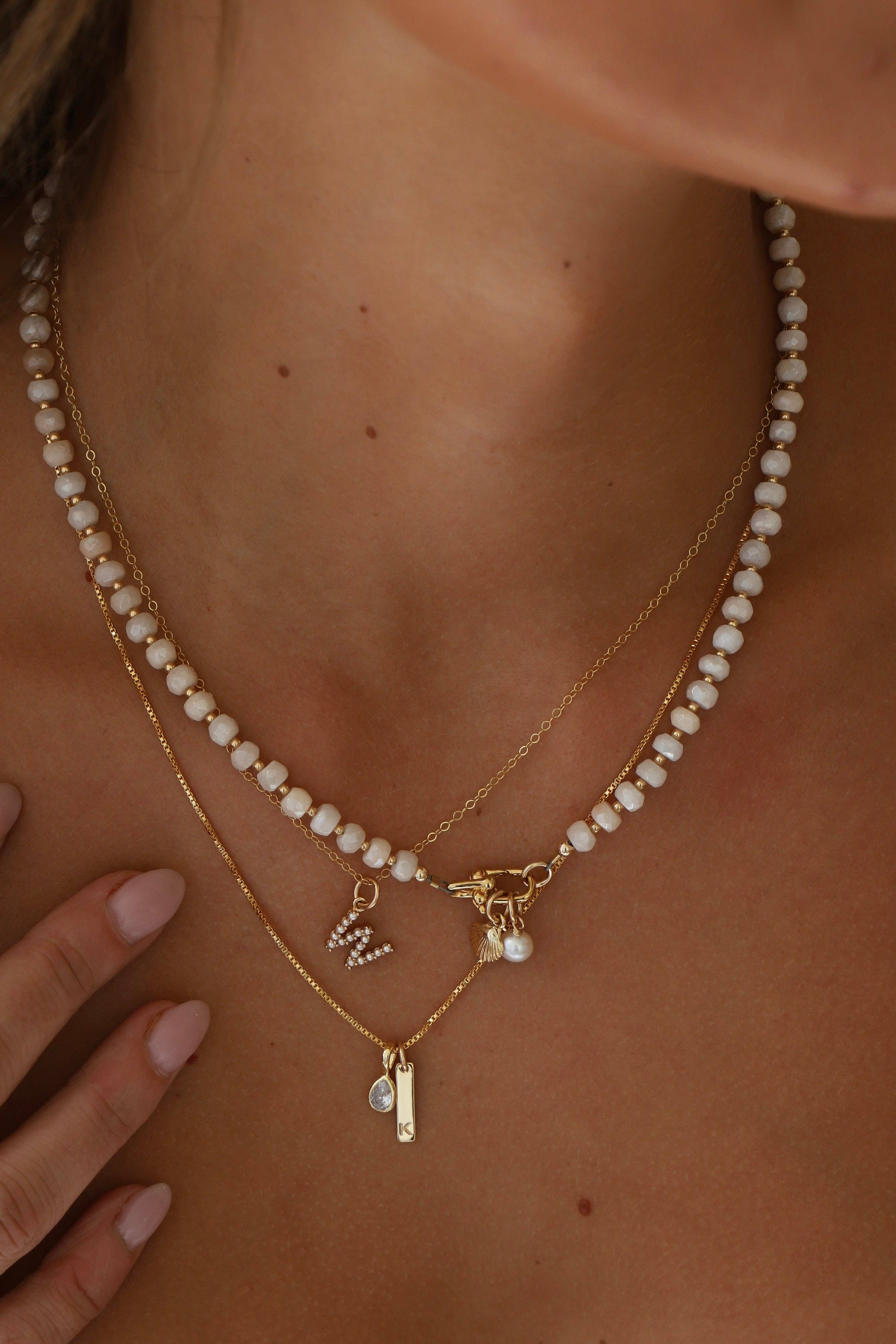 Katie Waltman Jewelry - PEARL INITIAL CHARM - Image 3