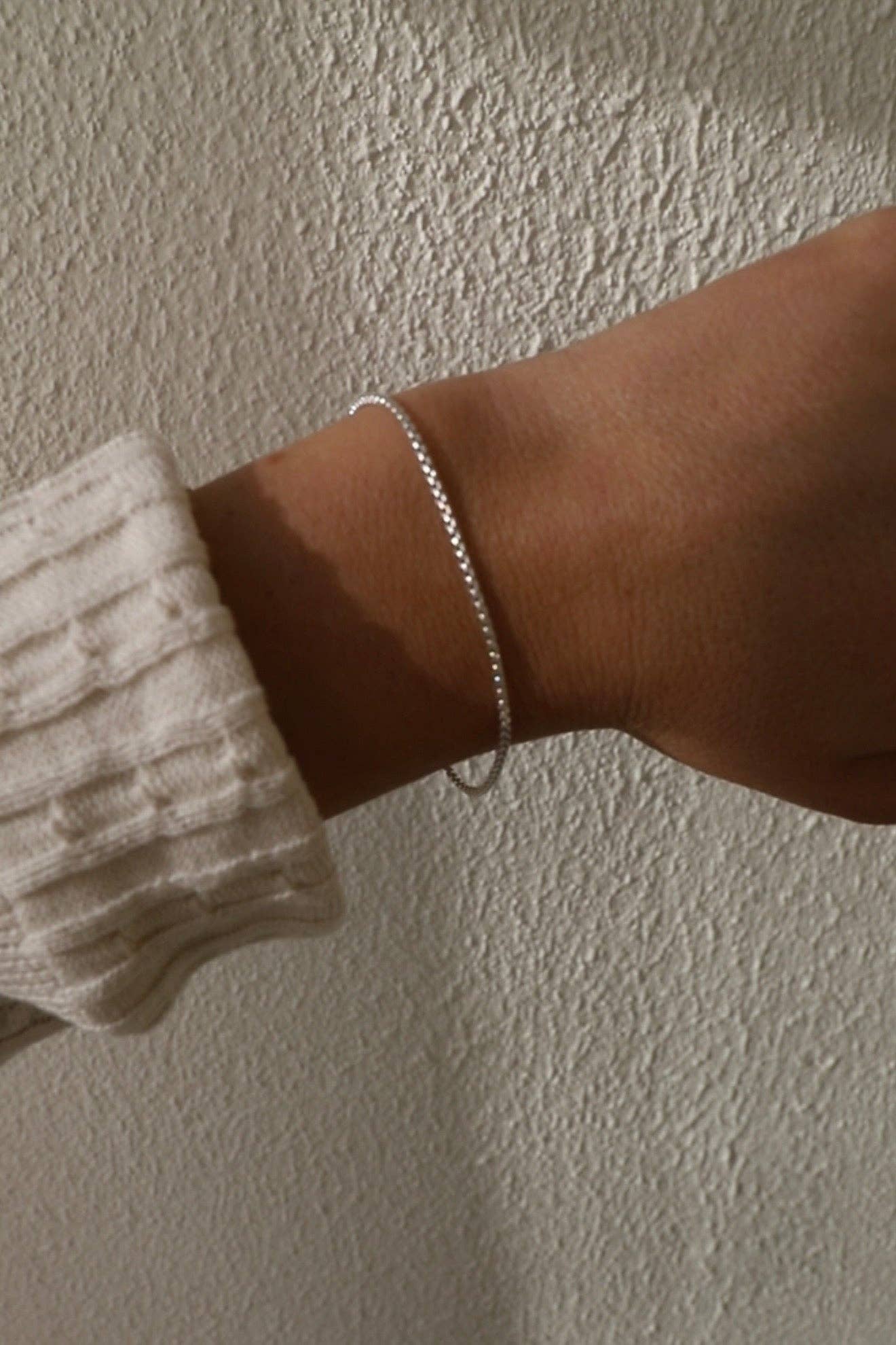 Katie Waltman Jewelry - PETITE STERLING BOX CHAIN BRACELET - Image 3