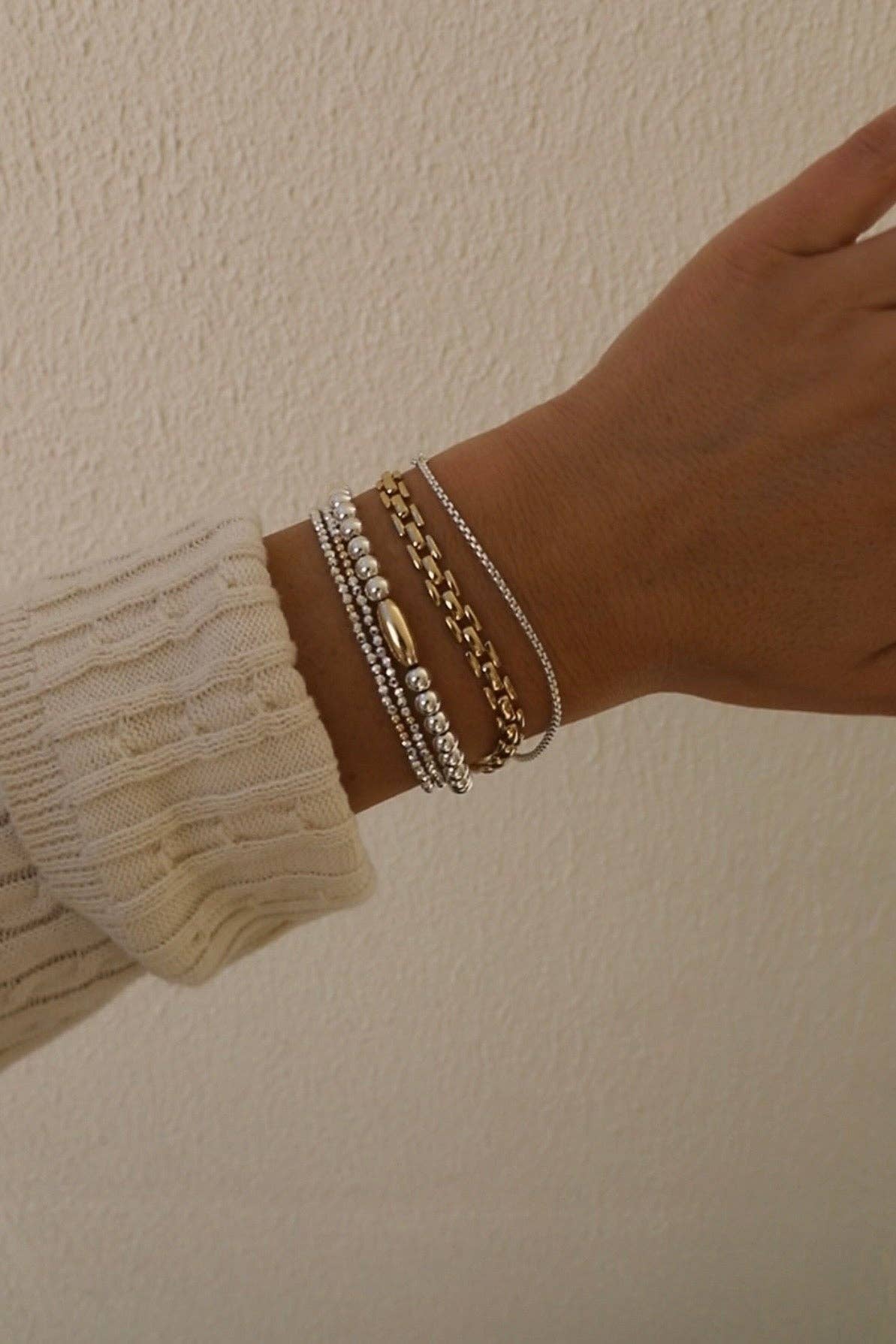 Katie Waltman Jewelry - PETITE STERLING BOX CHAIN BRACELET - Image 4