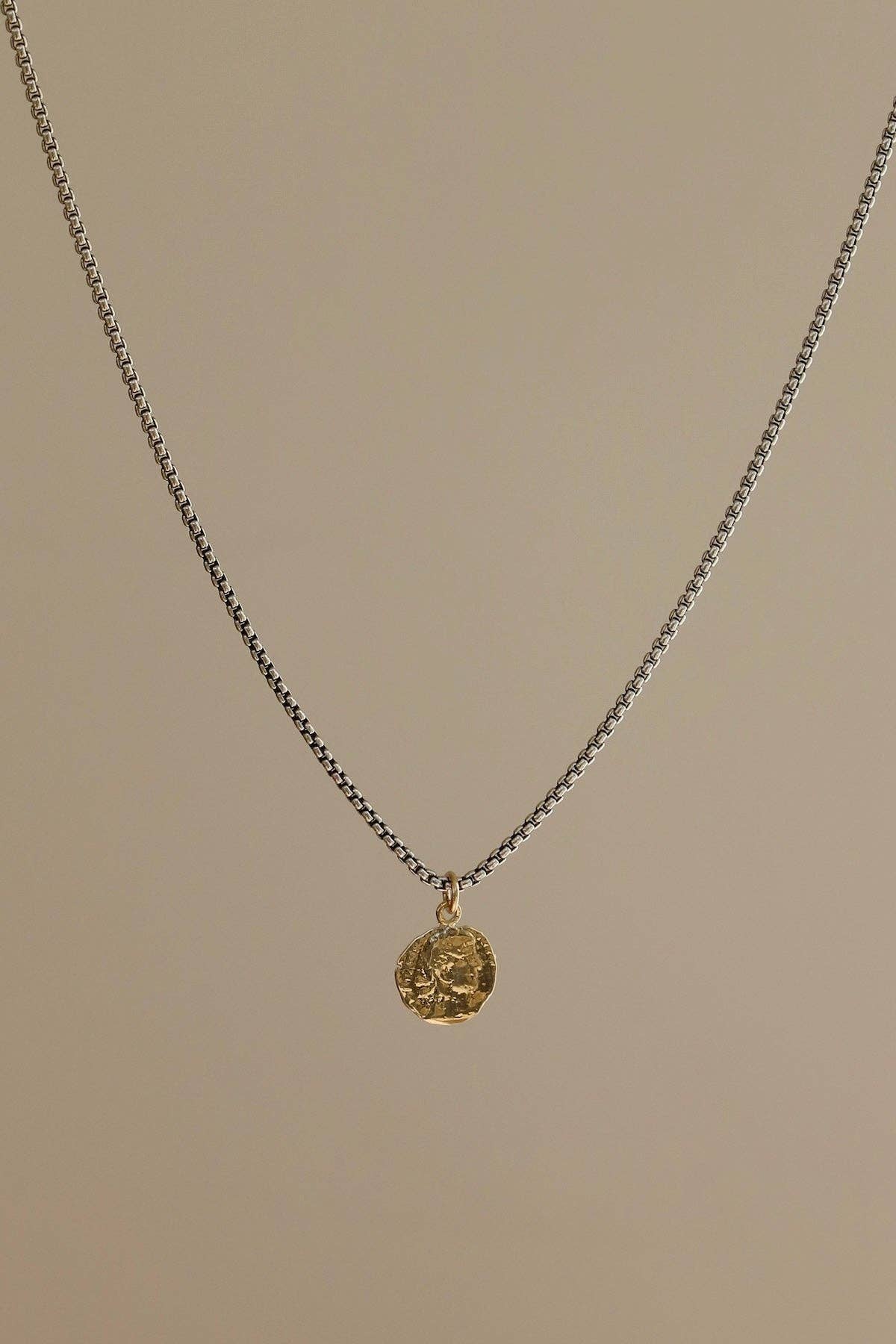 Katie Waltman Jewelry - Silver SOLENE COIN NECKLACE - Image 2