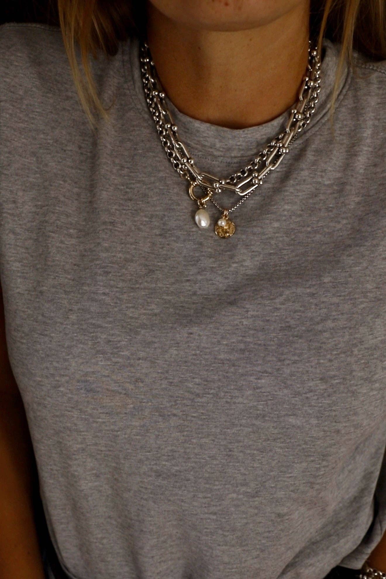 Katie Waltman Jewelry - Silver SOLENE COIN NECKLACE - Image 3