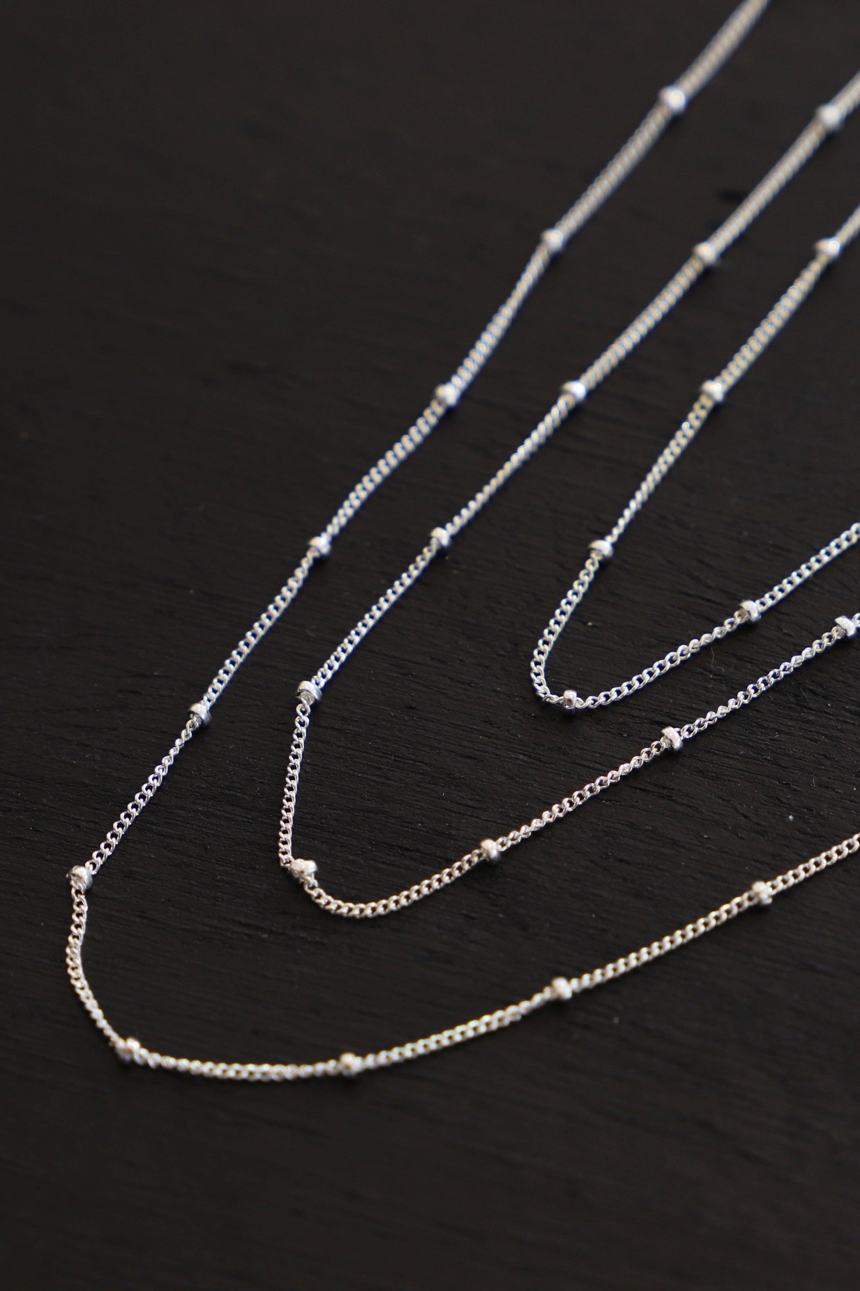 Katie Waltman Jewelry - 16 Inch STERLING SILVER SATELLITE CABLE CHAIN - Image 2