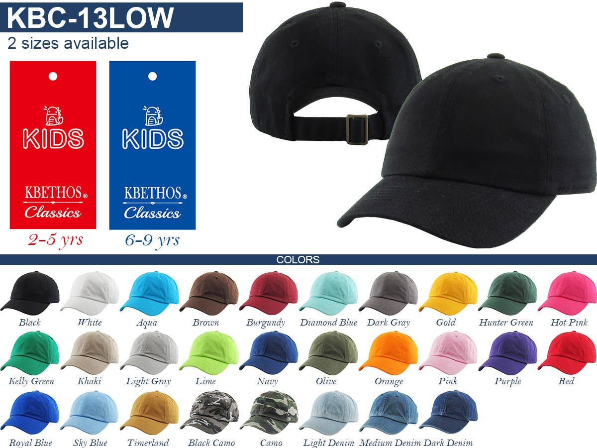 KBETHOS - Kids Premium Baseball Cap: SKY / (6-9) - Image 3