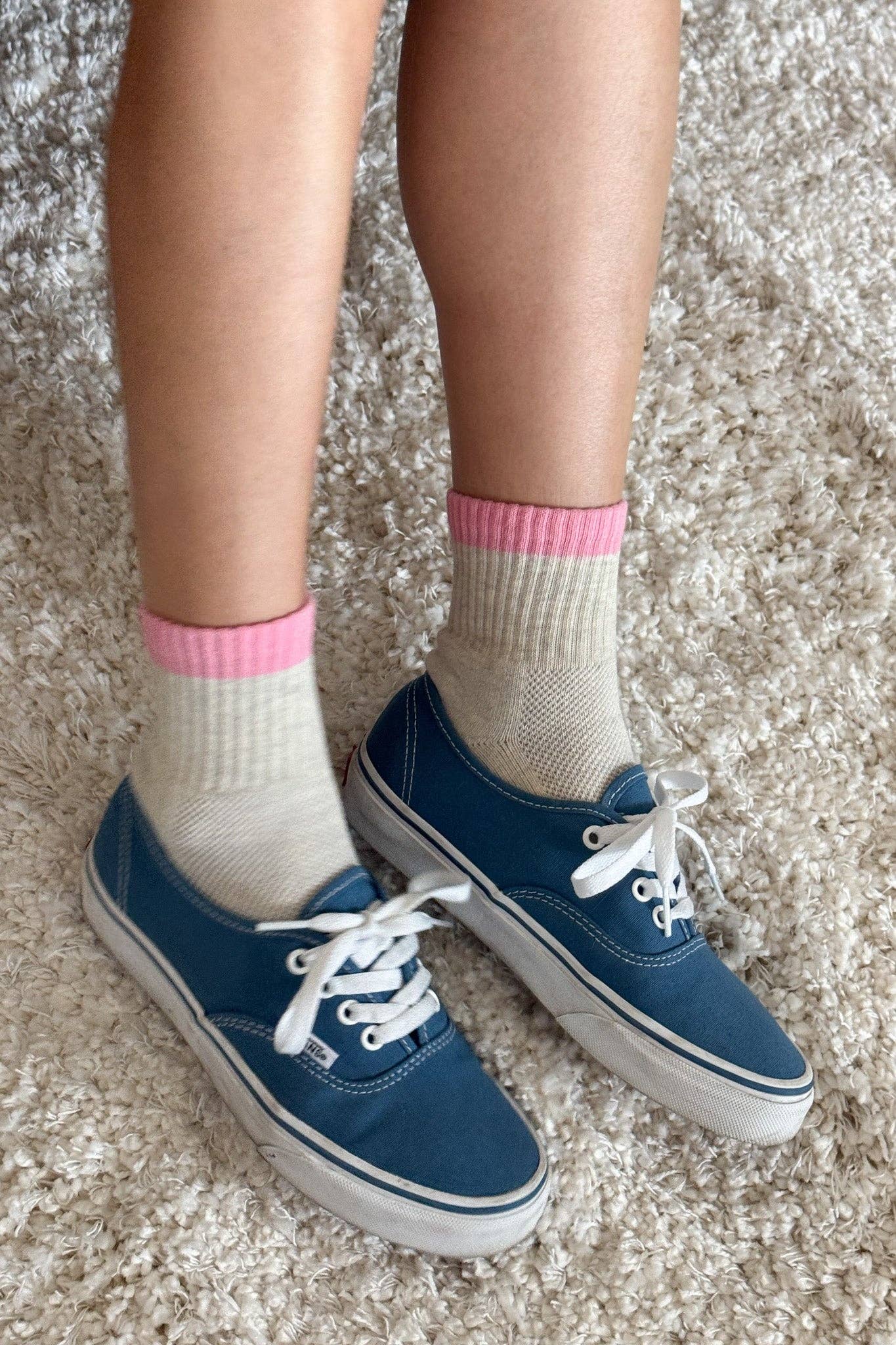 Le Bon Shoppe - Color Block Girlfriend Socks : Black Coffee - Image 13