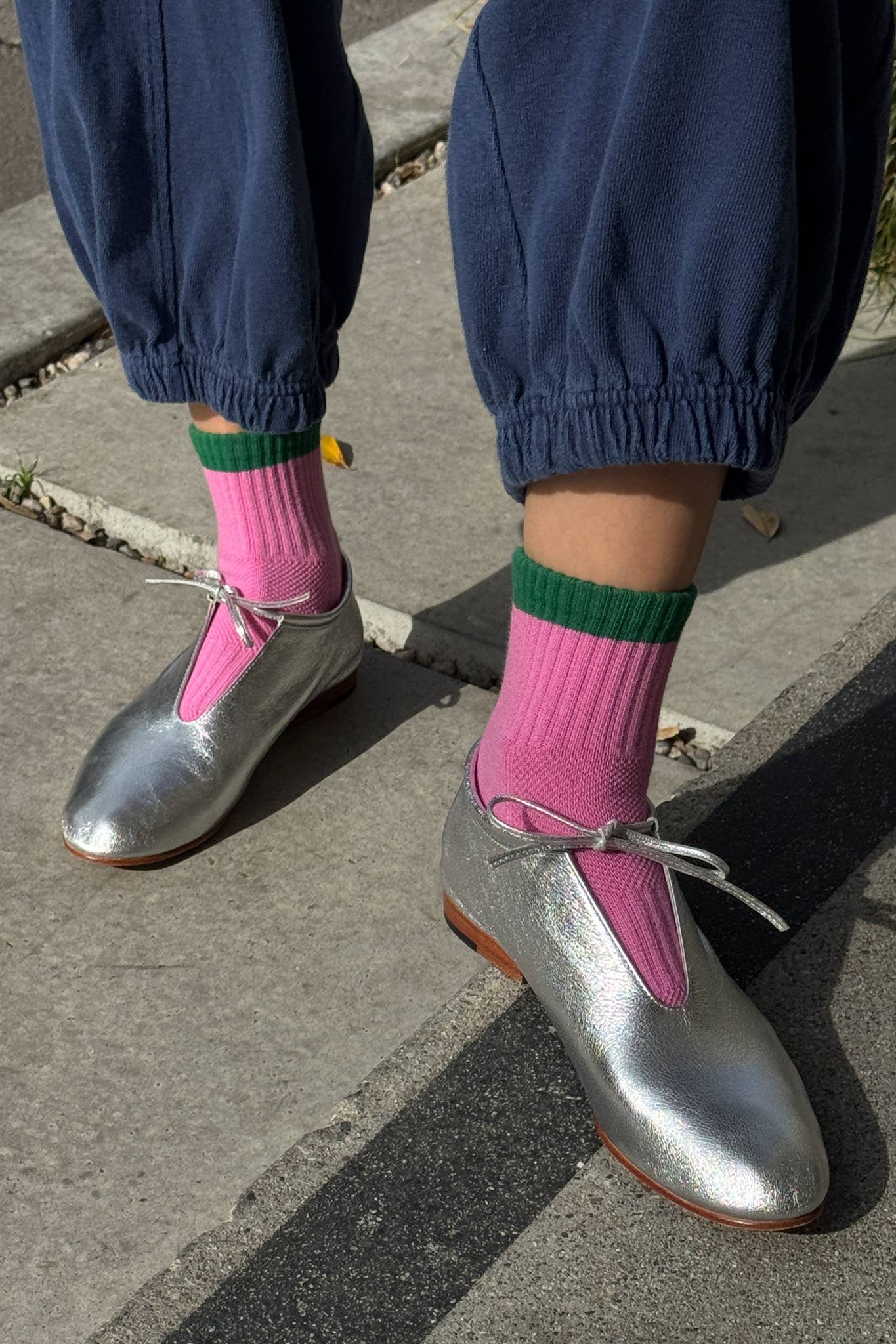 Le Bon Shoppe - Color Block Girlfriend Socks : Black Coffee - Image 16