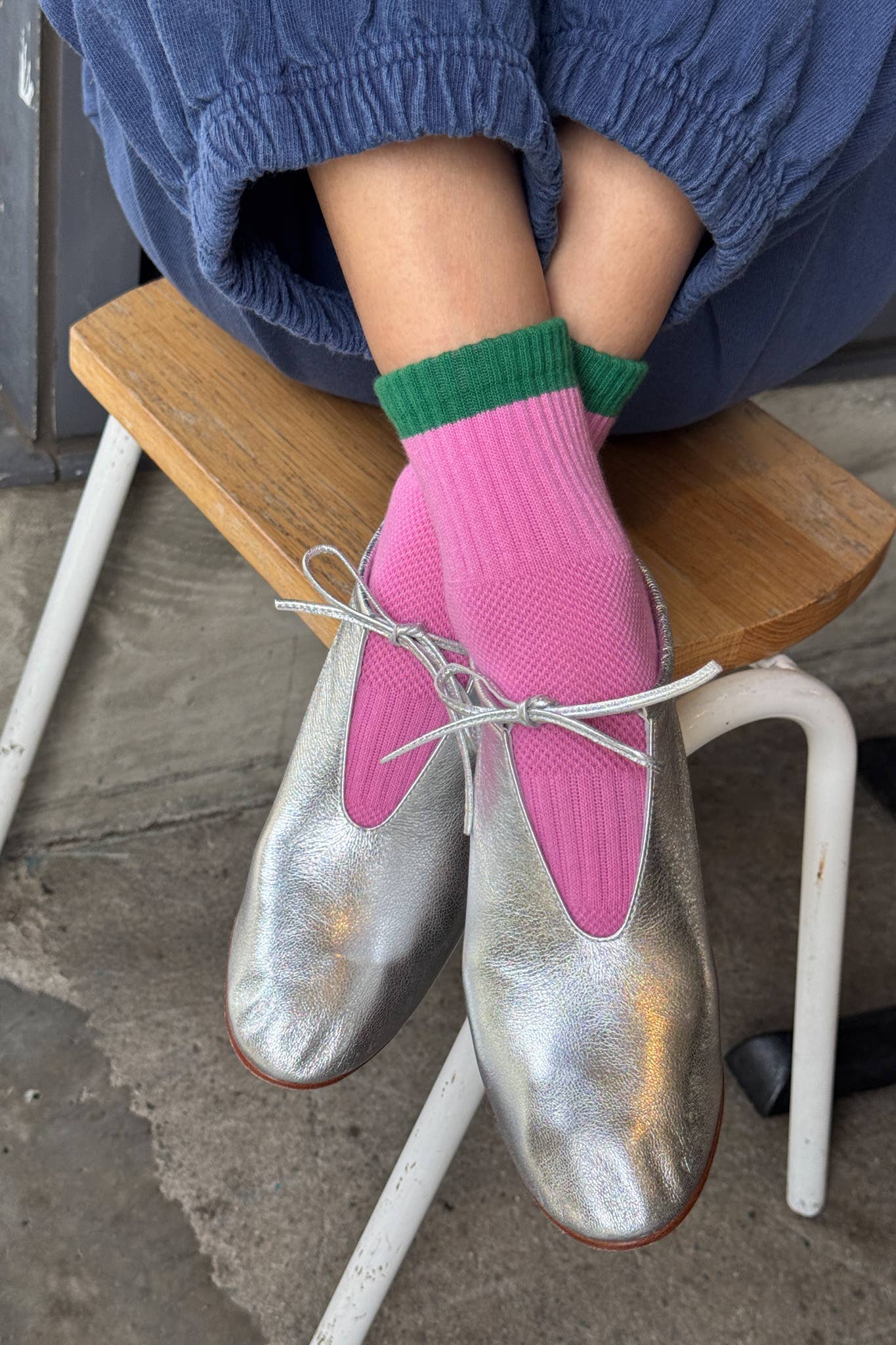 Le Bon Shoppe - Color Block Girlfriend Socks : Black Coffee - Image 17