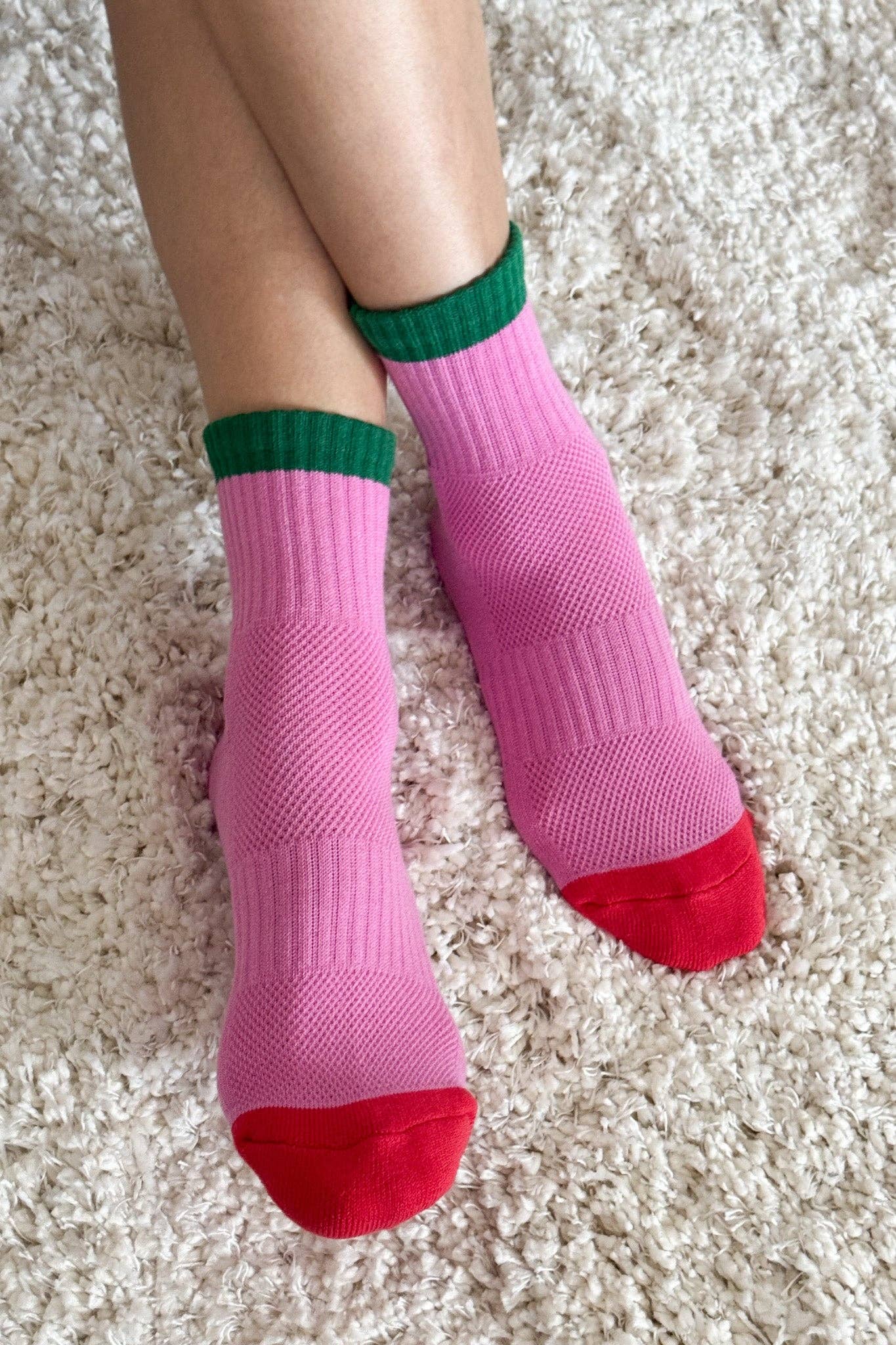 Le Bon Shoppe - Color Block Girlfriend Socks : Black Coffee - Image 18