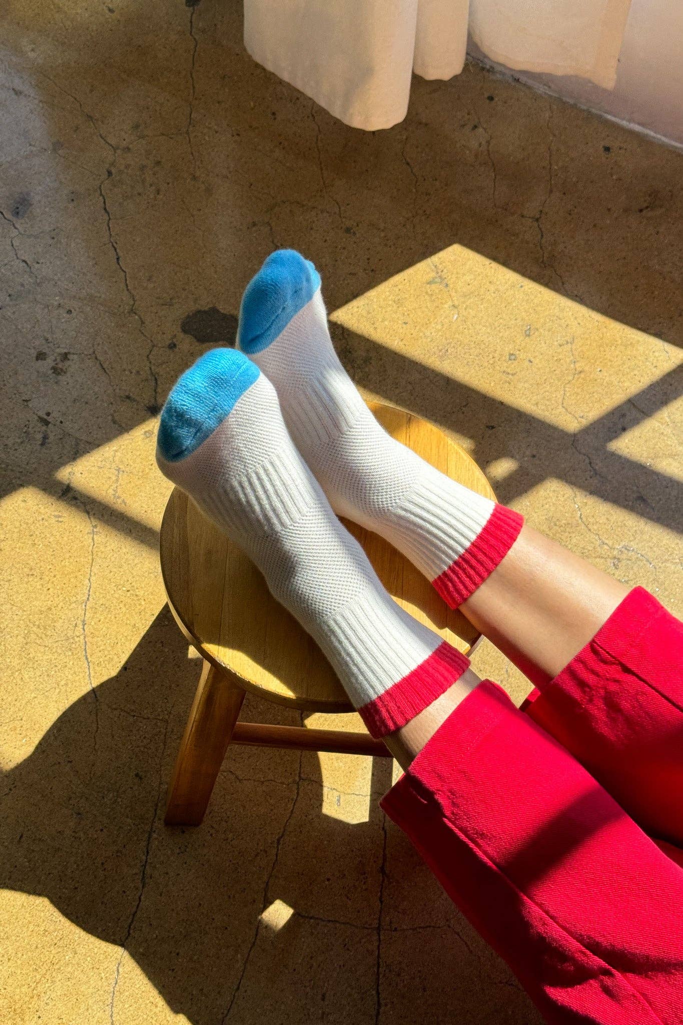 Le Bon Shoppe - Color Block Girlfriend Socks : Black Coffee - Image 6