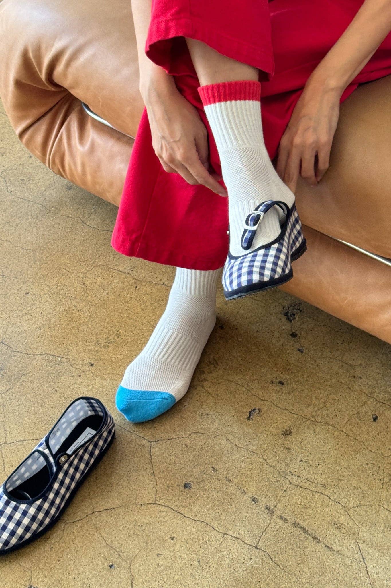 Le Bon Shoppe - Color Block Girlfriend Socks : Black Coffee - Image 7