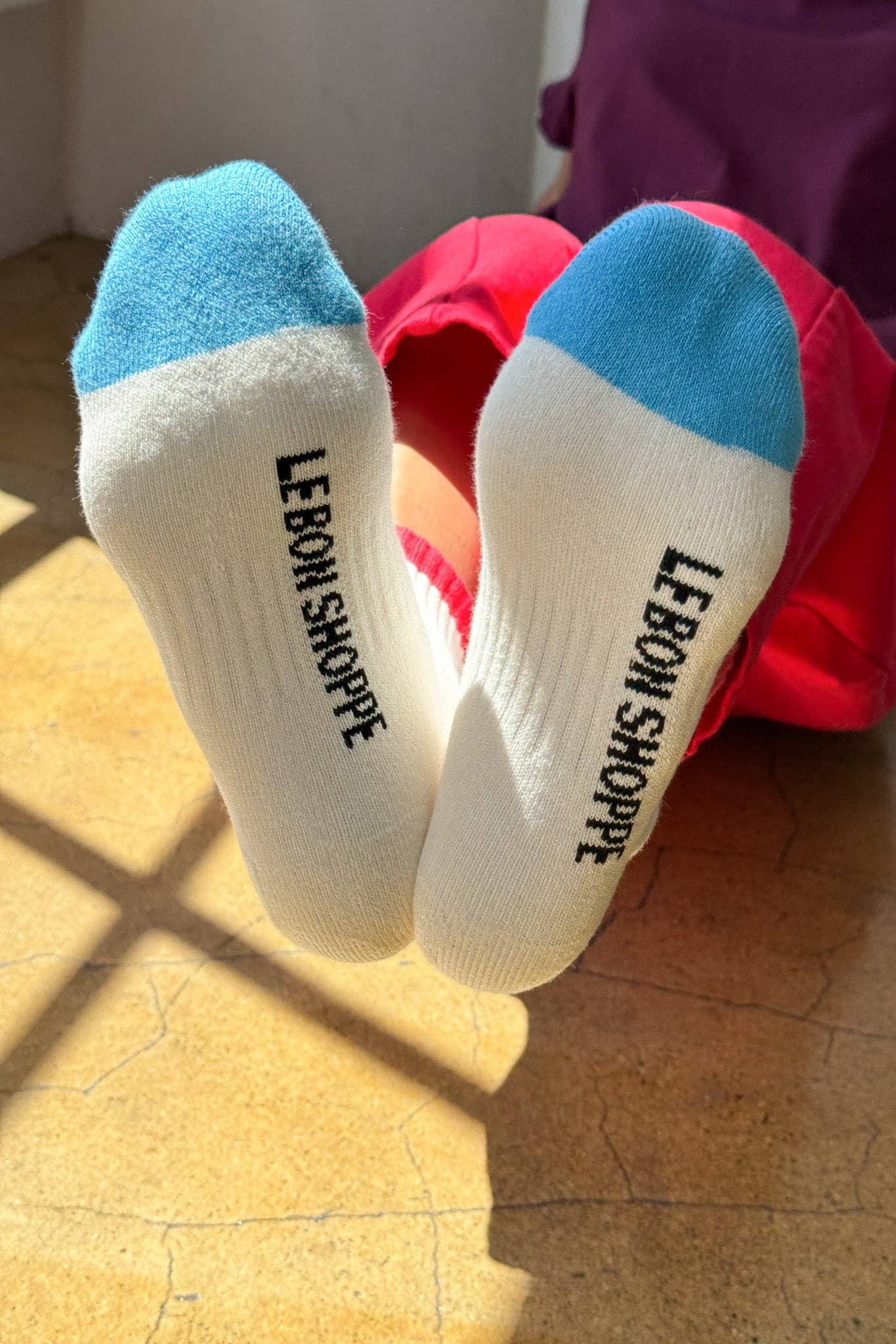 Le Bon Shoppe - Color Block Girlfriend Socks : Black Coffee - Image 8