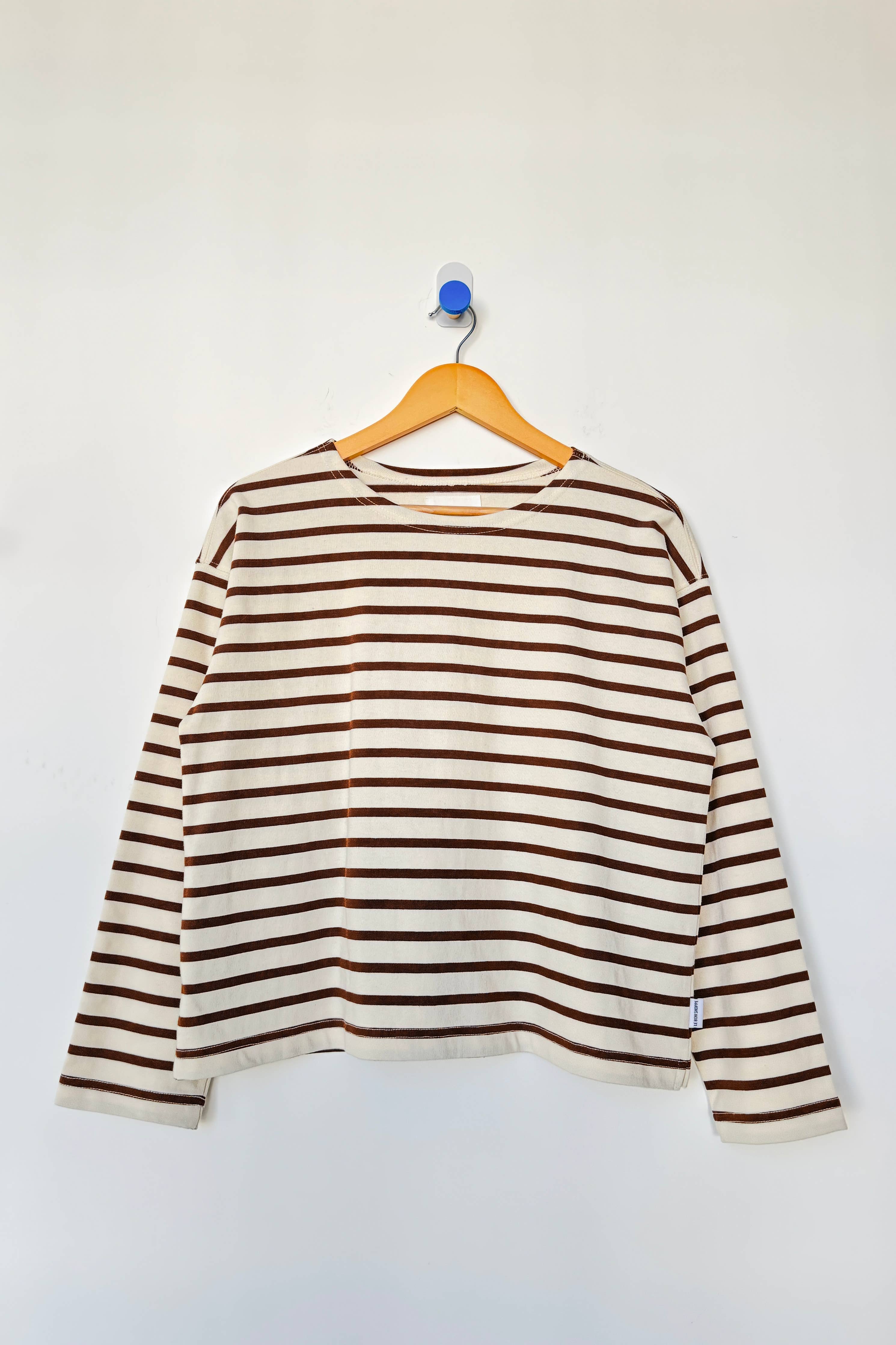 Le Bon Shoppe - Sailor Top: COFFEE STRIPE