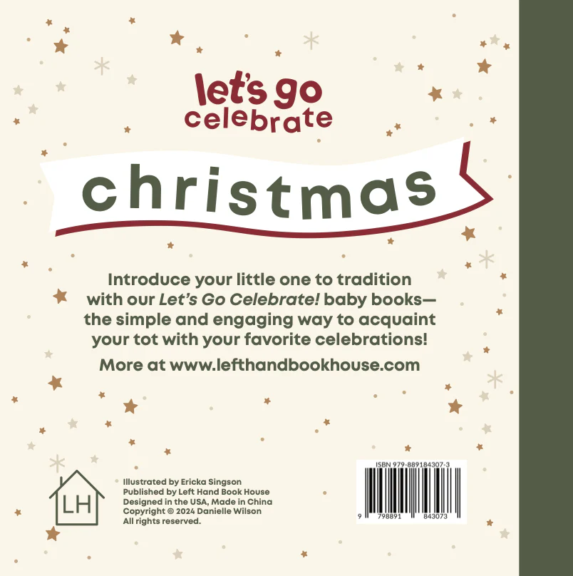 Left Hand Book House - Christmas Baby- Holiday Book - Image 2