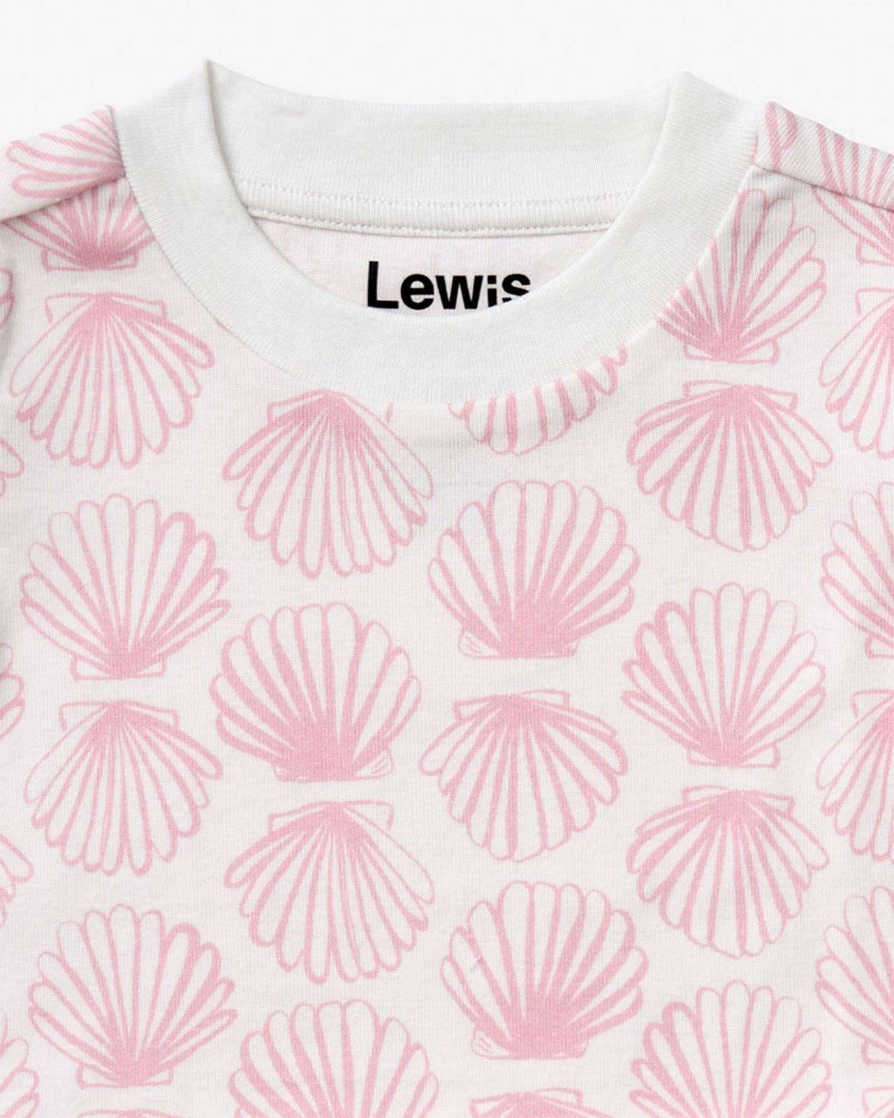 Lewis - Pajama Set - Scallop | Blush: 10Y - Image 2