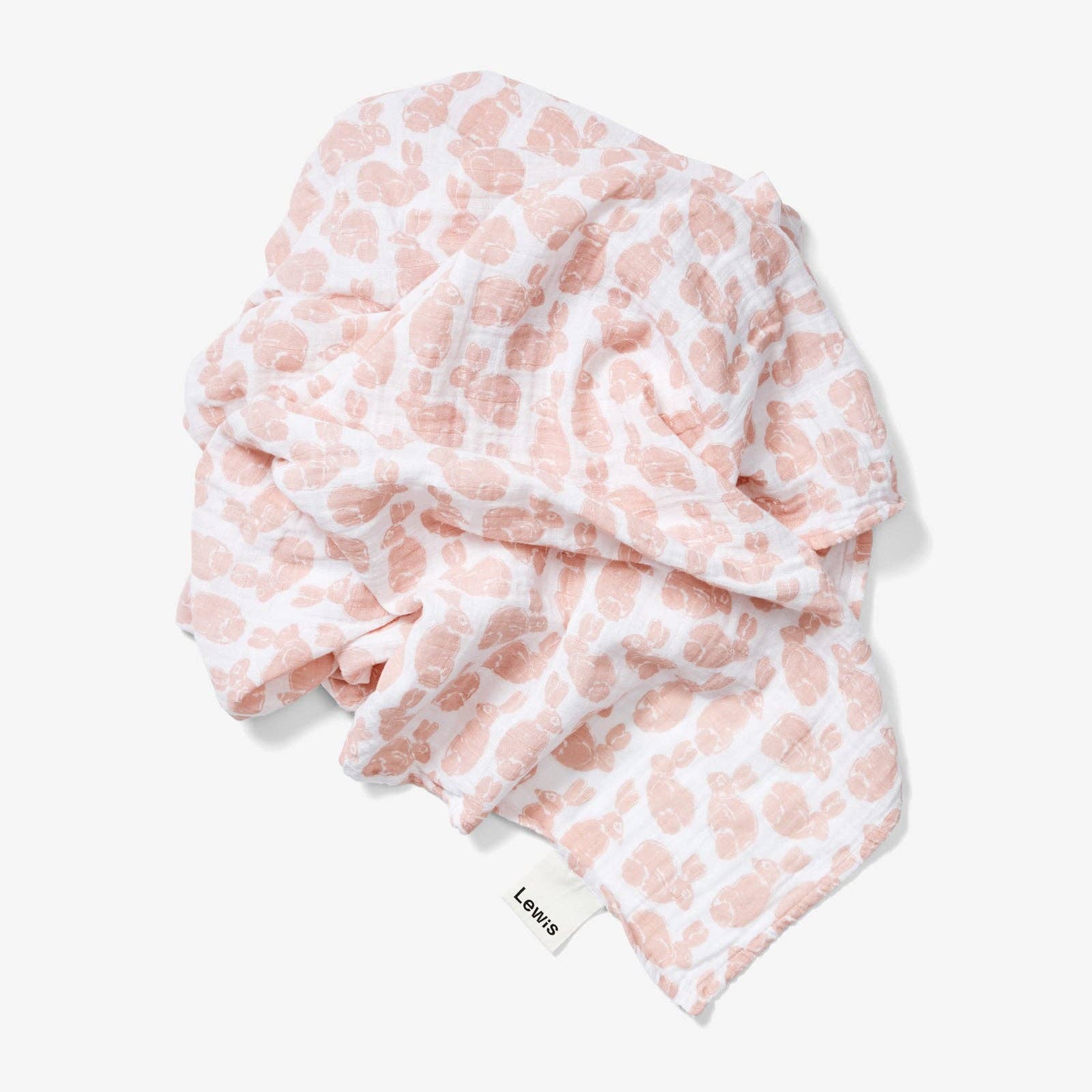 Lewis - Swaddle - Bunny | Blush - Image 4
