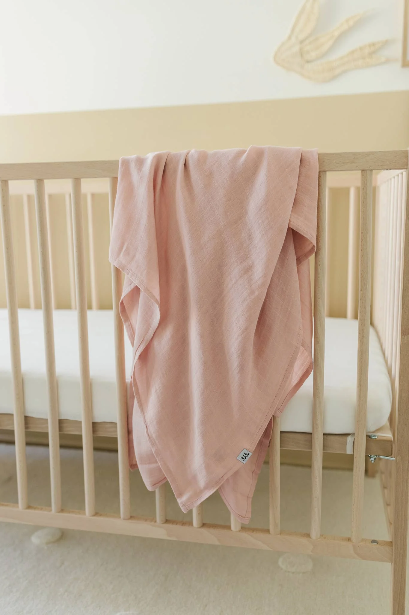 Lil North Co - Dusty Pink Muslin Single Swaddle - Image 2