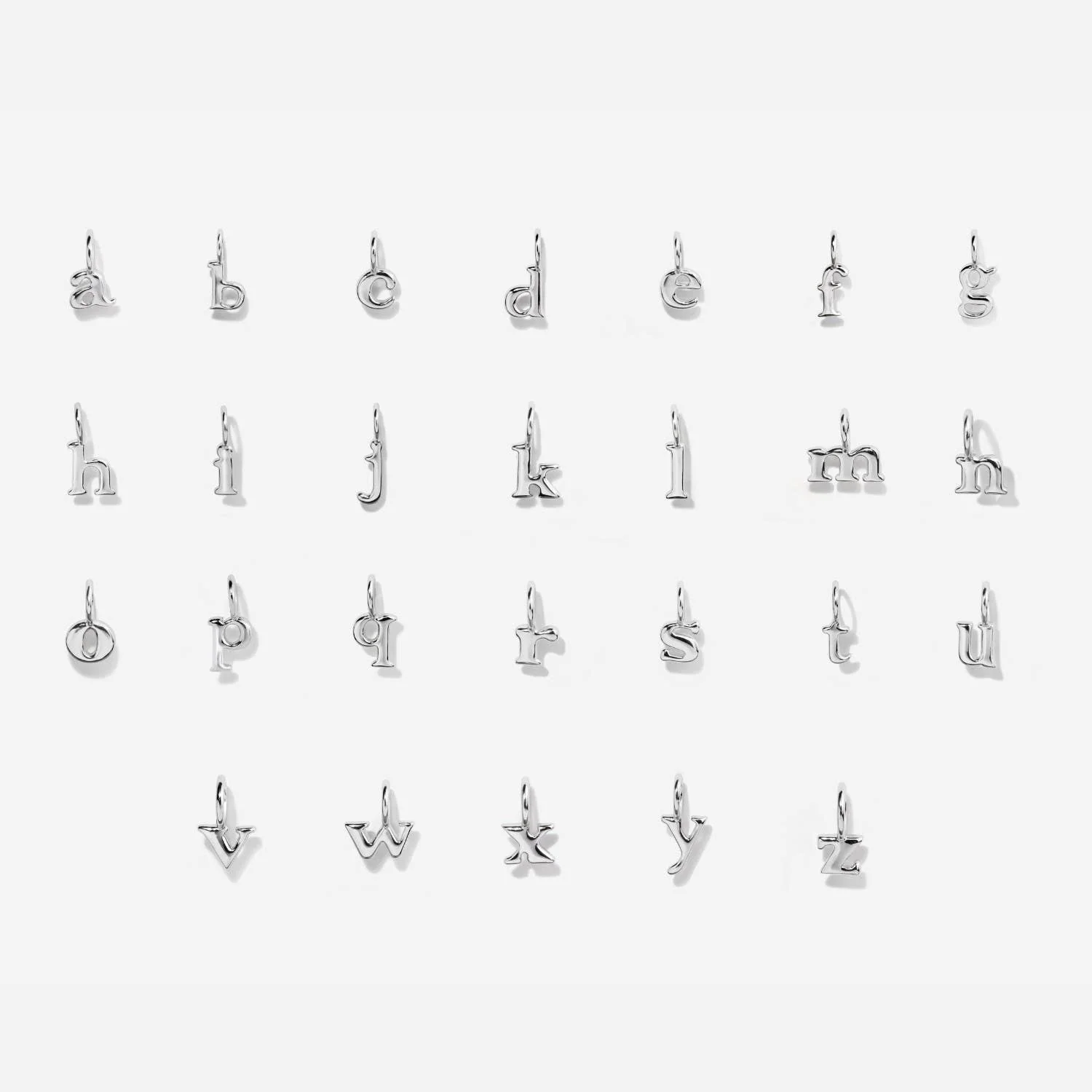 Little Sky Stone - Uppercase Initial Charms -Gold - Image 3