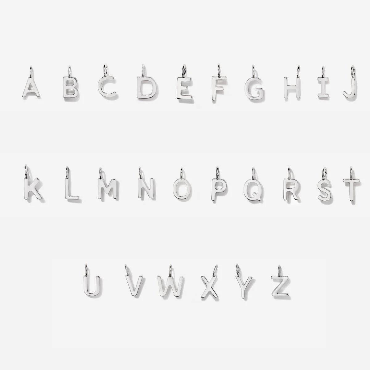 Little Sky Stone - Uppercase Initial Charms -Gold - Image 4