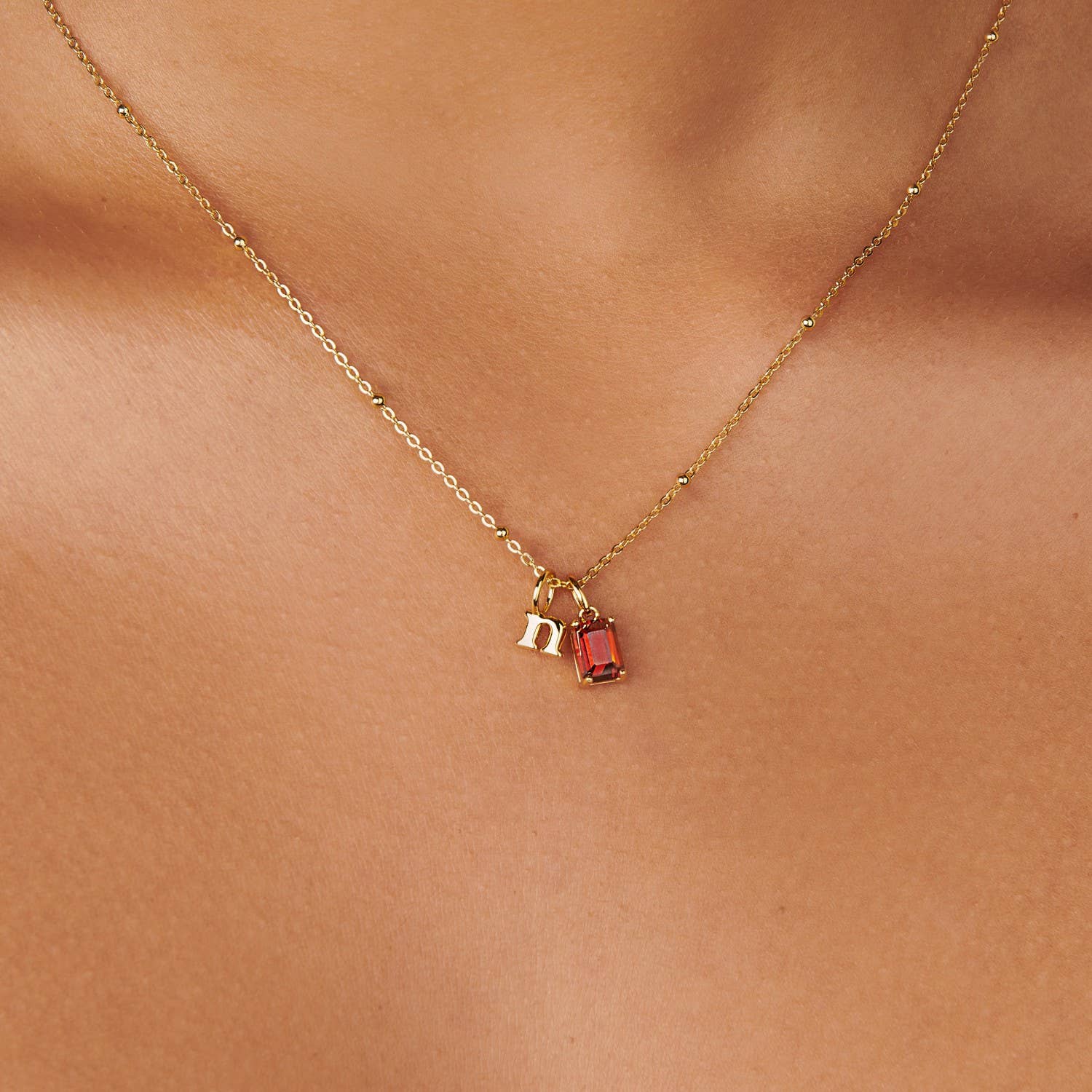 Little Sky Stone - Bead Satellite 14k Gold Filled Chain - Image 5