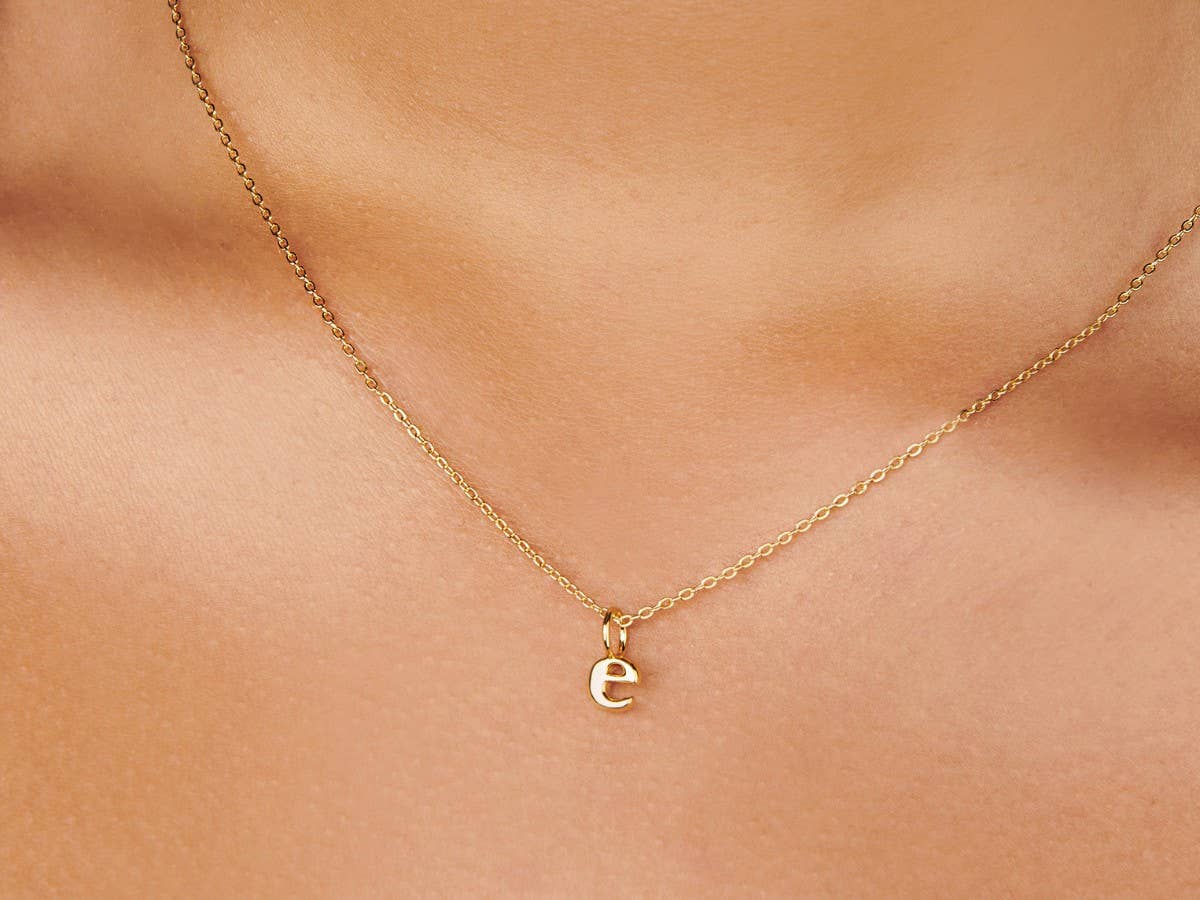 Little Sky Stone - Lowercase Gold Initial Letter Charms - Image 5