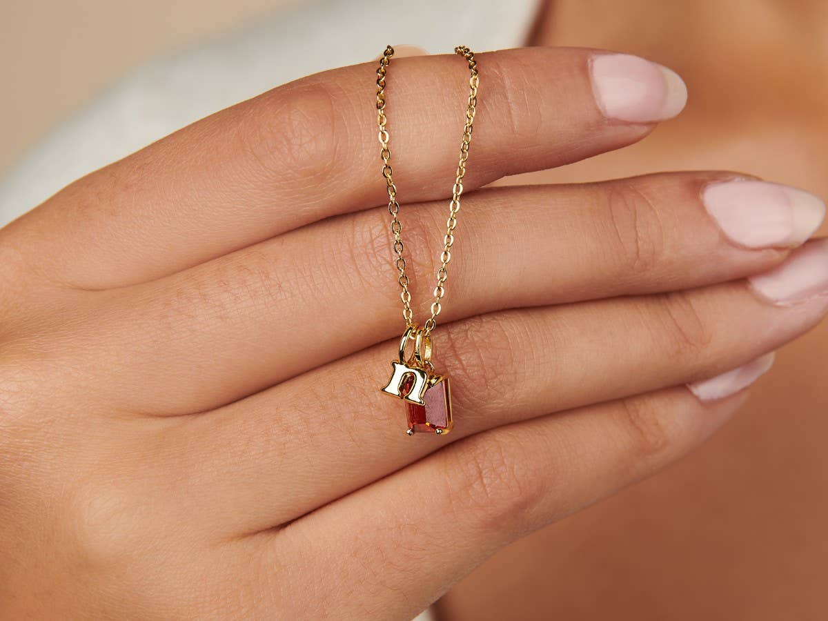 Little Sky Stone - Lowercase Gold Initial Letter Charms - Image 6