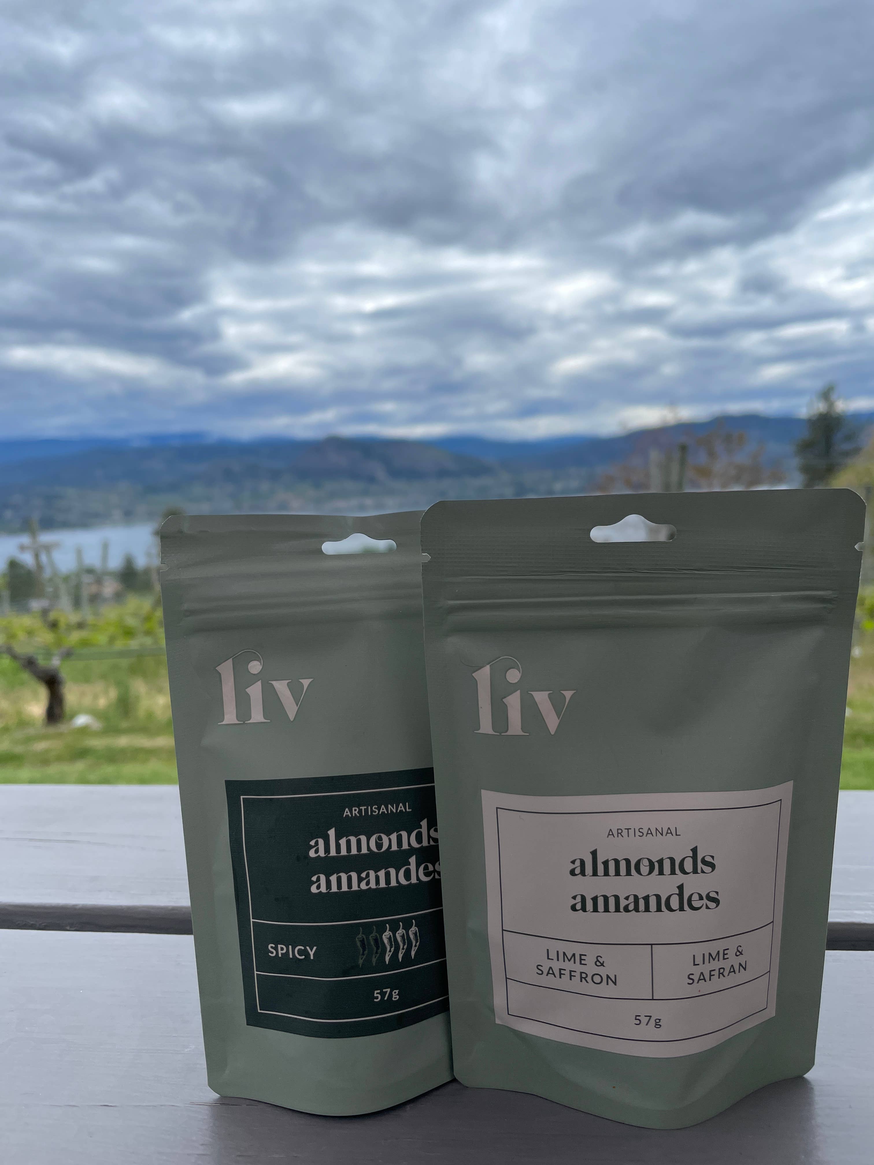 Liv Artisanal - Lime & Saffron Almonds (57g) - Image 3