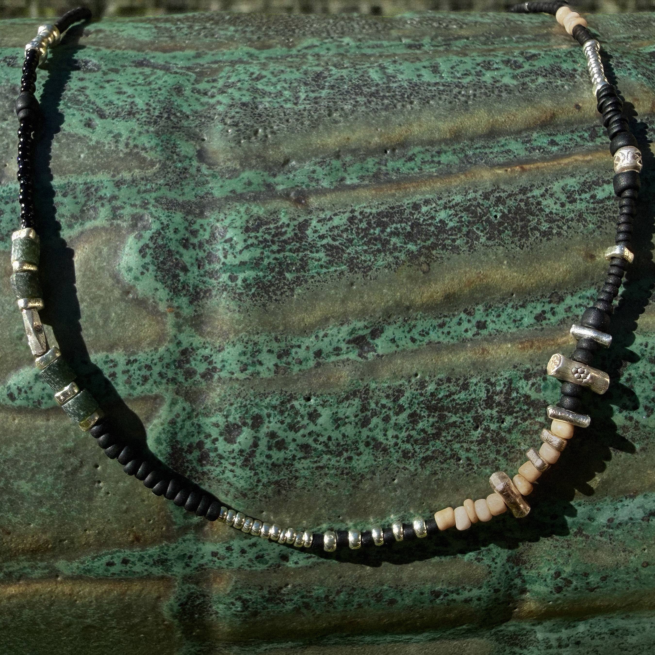 LoR - Black Core Beaded Necklace — 18 inch - Image 2