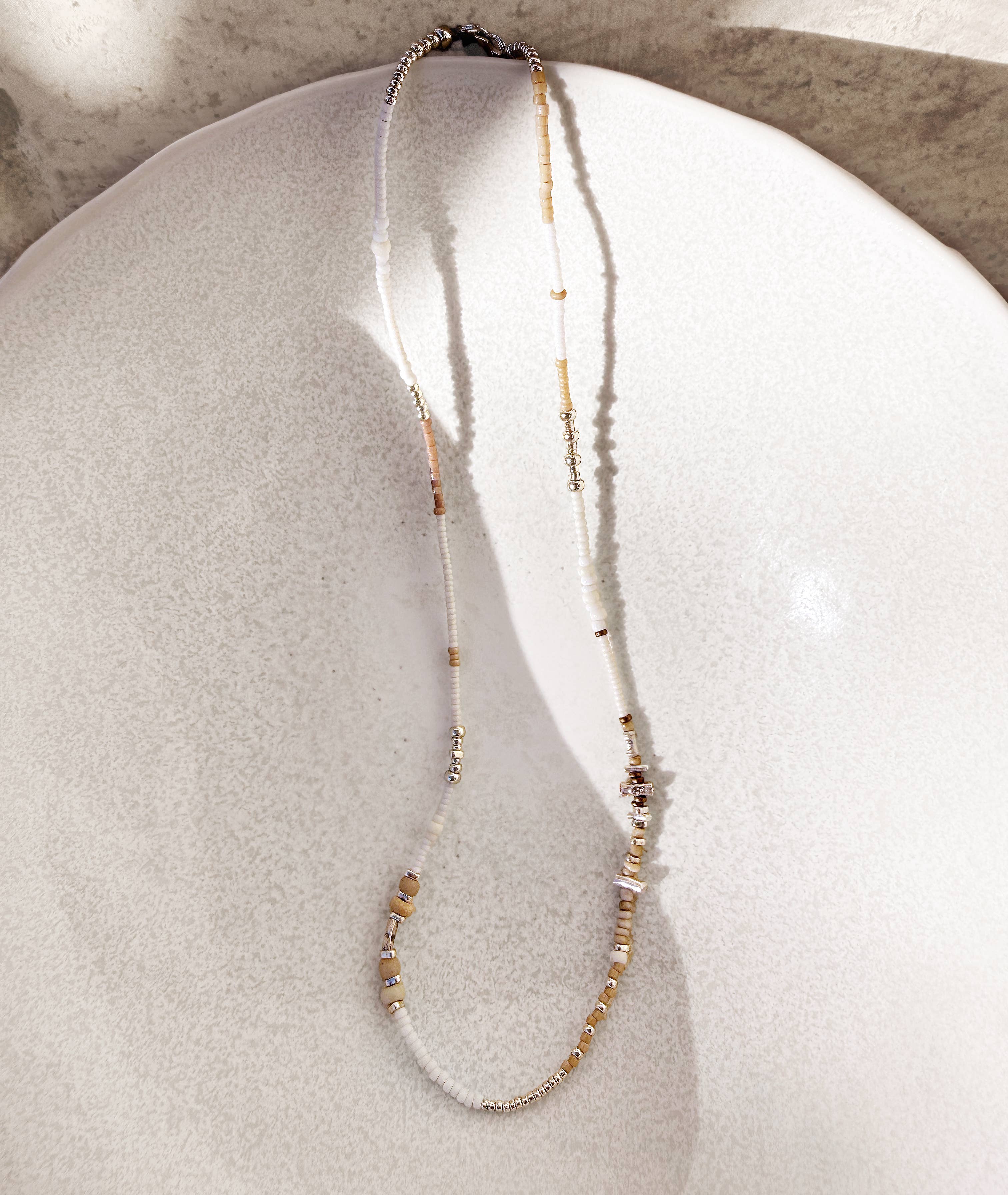 LoR - Neutral Core Beaded Necklace 18 inch
