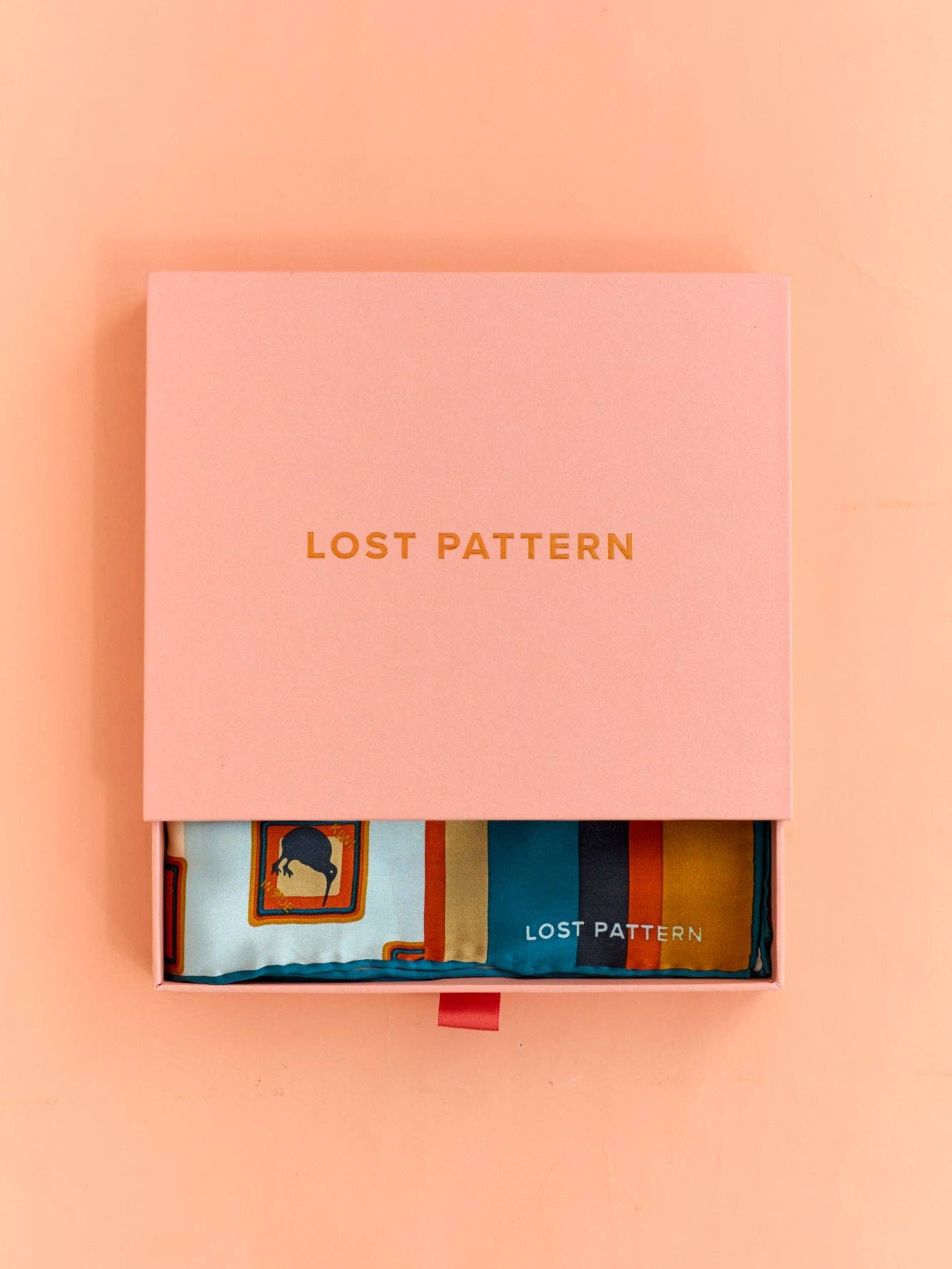 Lost Pattern Silk Bandana - Kiwi - Image 9