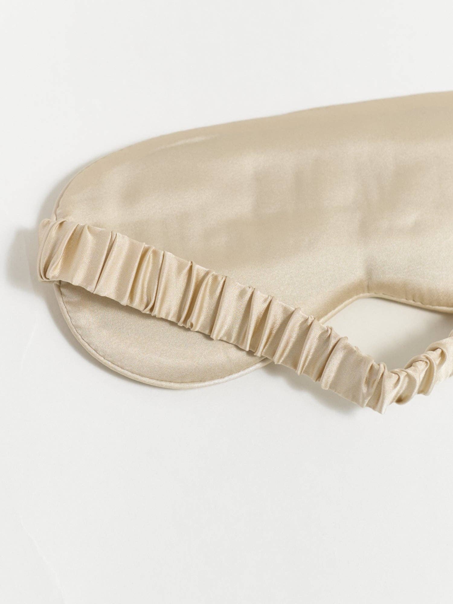 Lost Pattern Silk Sleep Eye Mask - Champagne Martini - Image 4