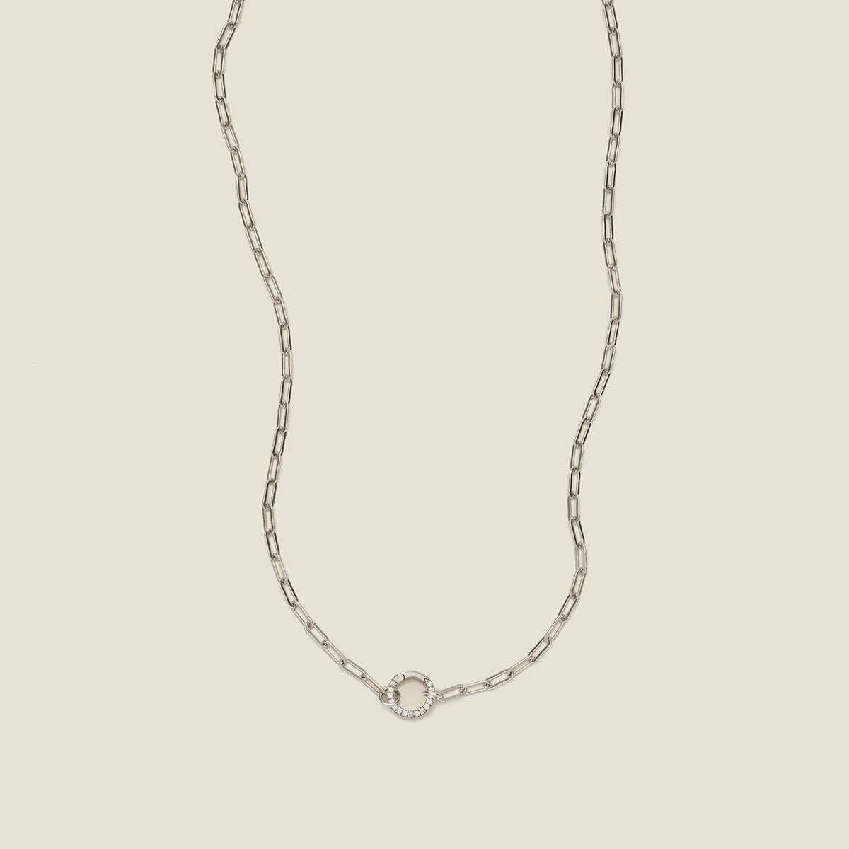 Made By Mary - Jude Charm Necklace With Link Lock - Image 9