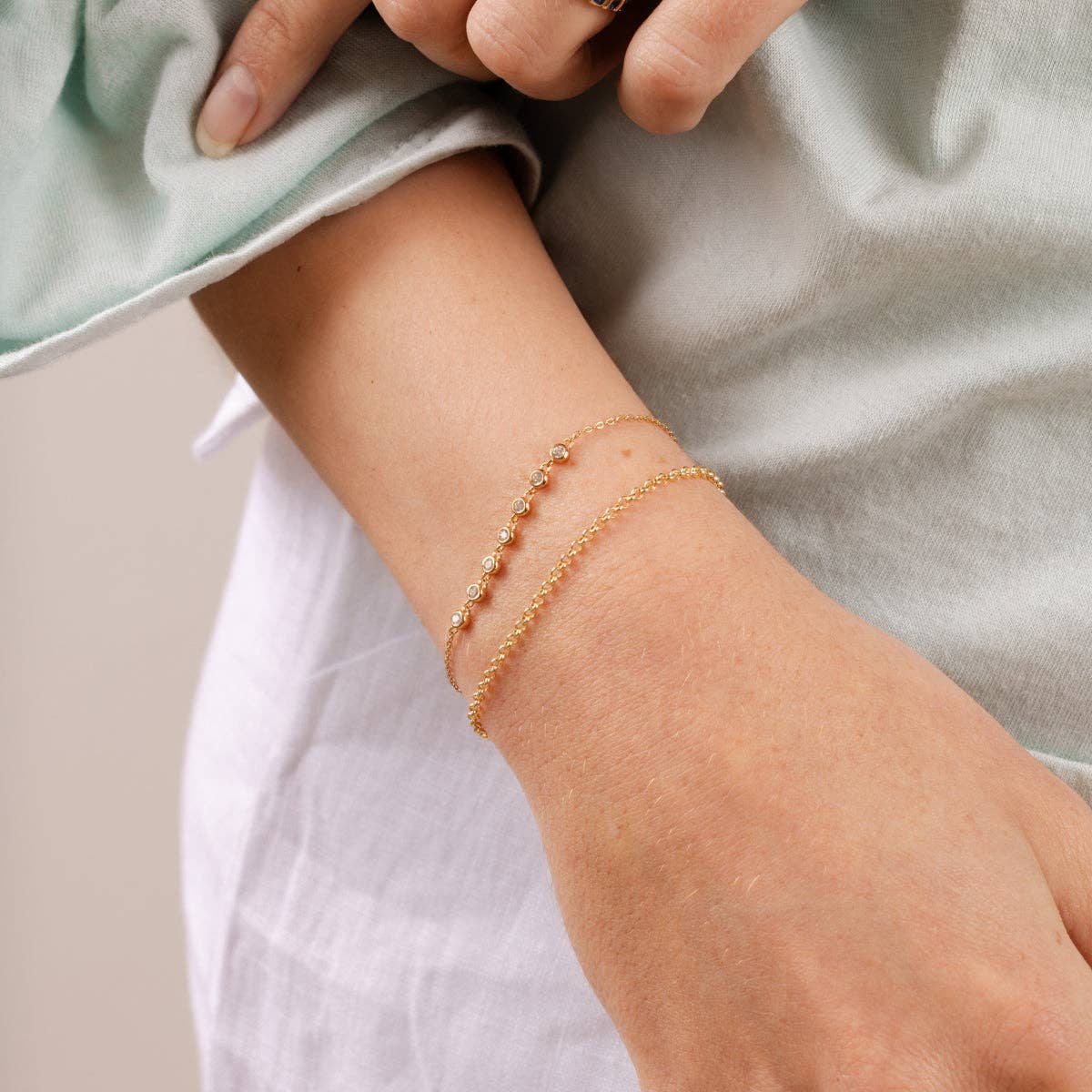 Made By Mary - Rolo Chain Bracelet 6" - Image 3