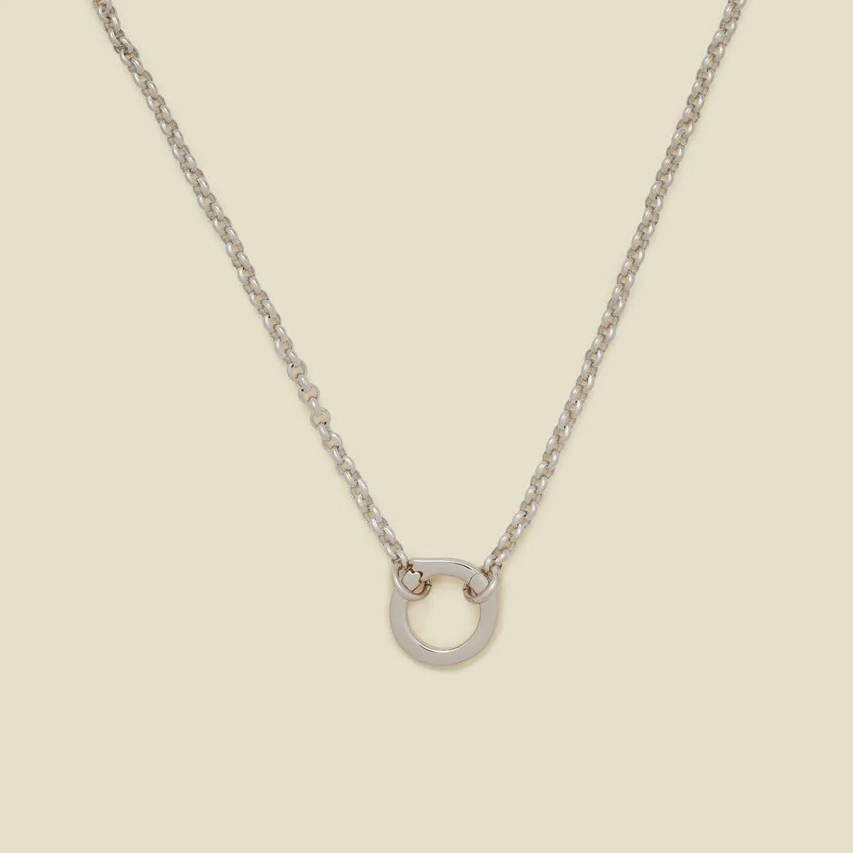 Made By Mary - Rolo Charm Necklace With Link Lock - Image 10