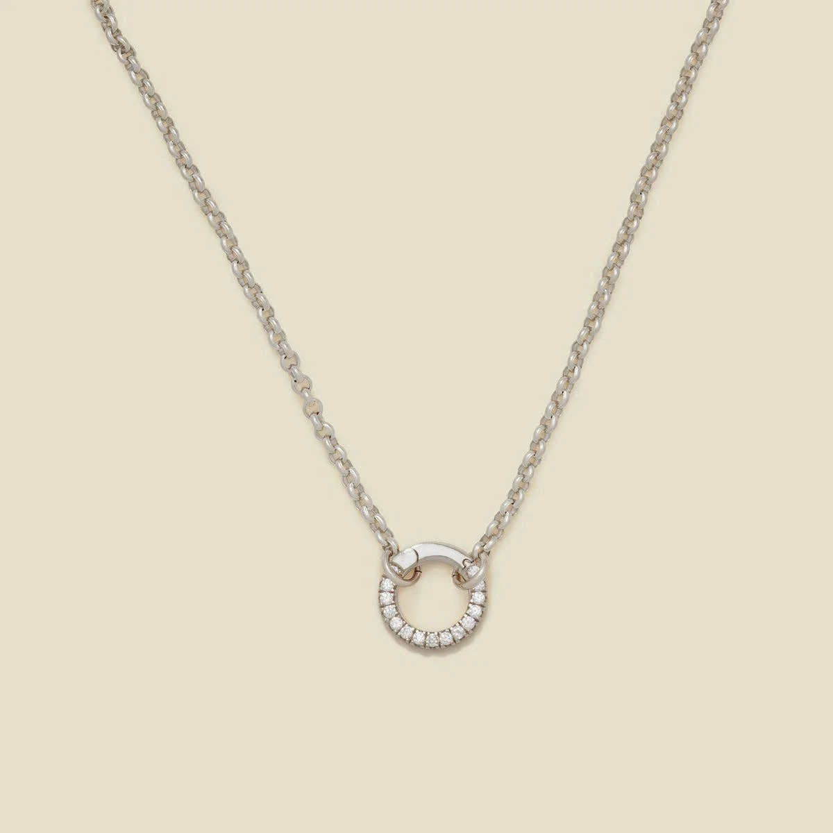 Made By Mary - Rolo Charm Necklace With Link Lock - Image 11