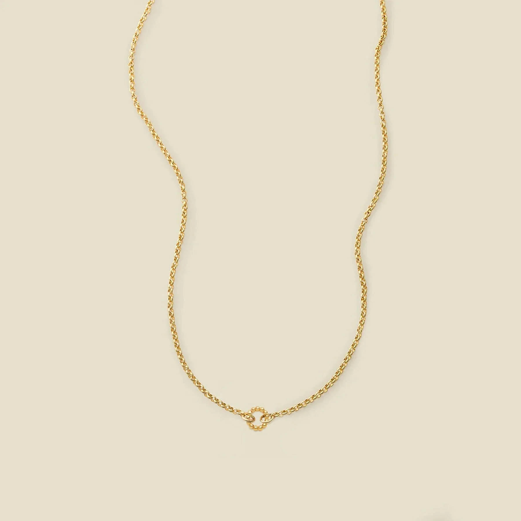 Made By Mary - Rolo Charm Necklace With Link Lock - Image 13