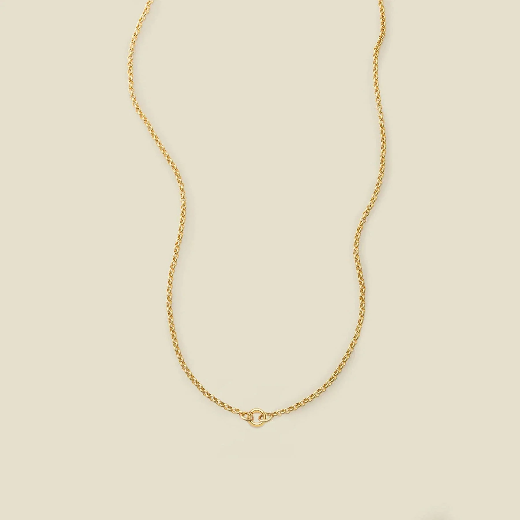 Made By Mary - Rolo Charm Necklace With Link Lock - Image 17