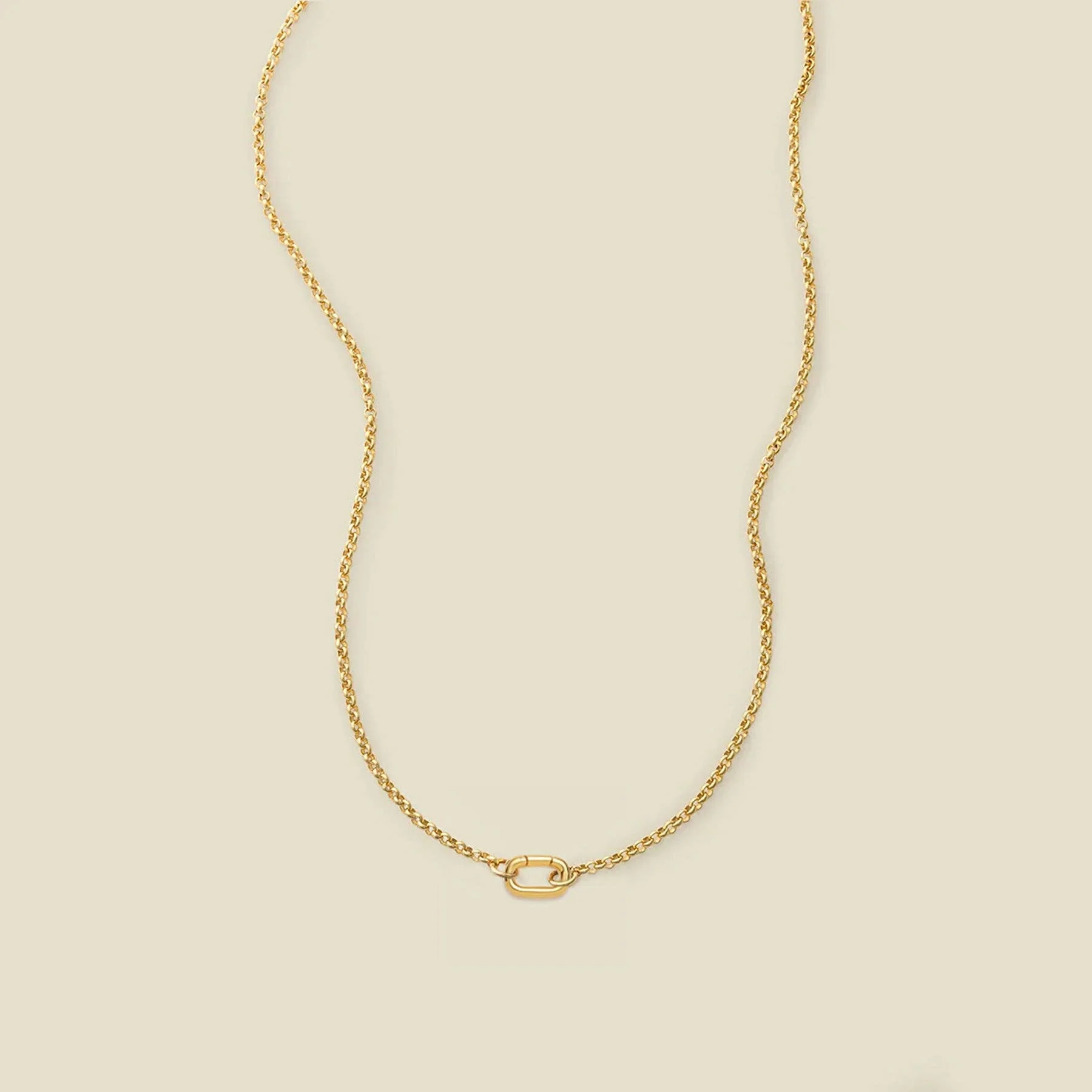 Made By Mary - Rolo Charm Necklace With Link Lock - Image 19
