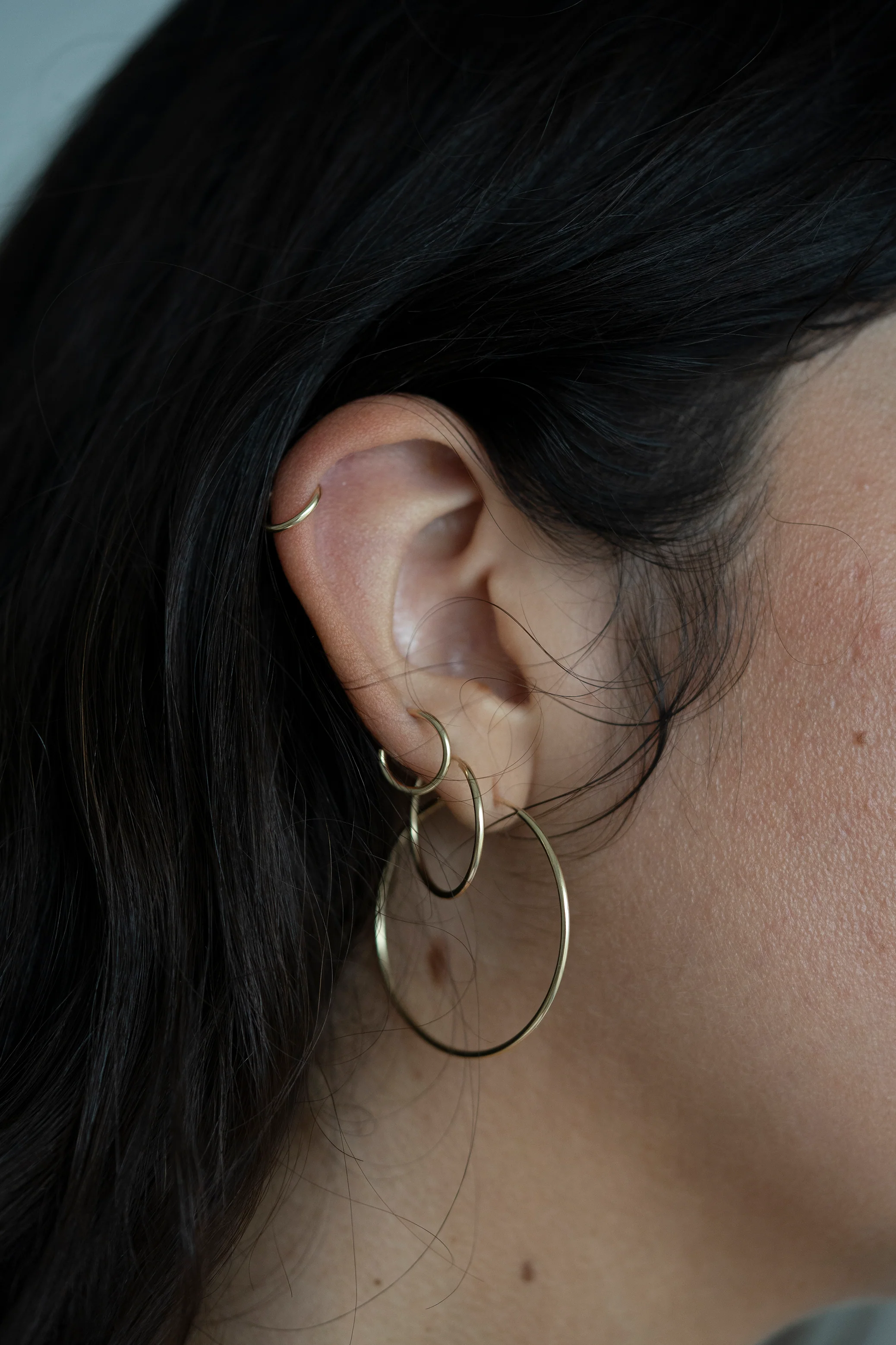 May Martin - 40MM Gold Filled Hoops - Image 3