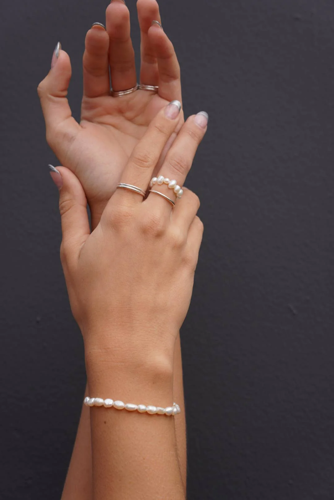 May Martin - Sterling Silver Stacking Rings: 6 - Image 2