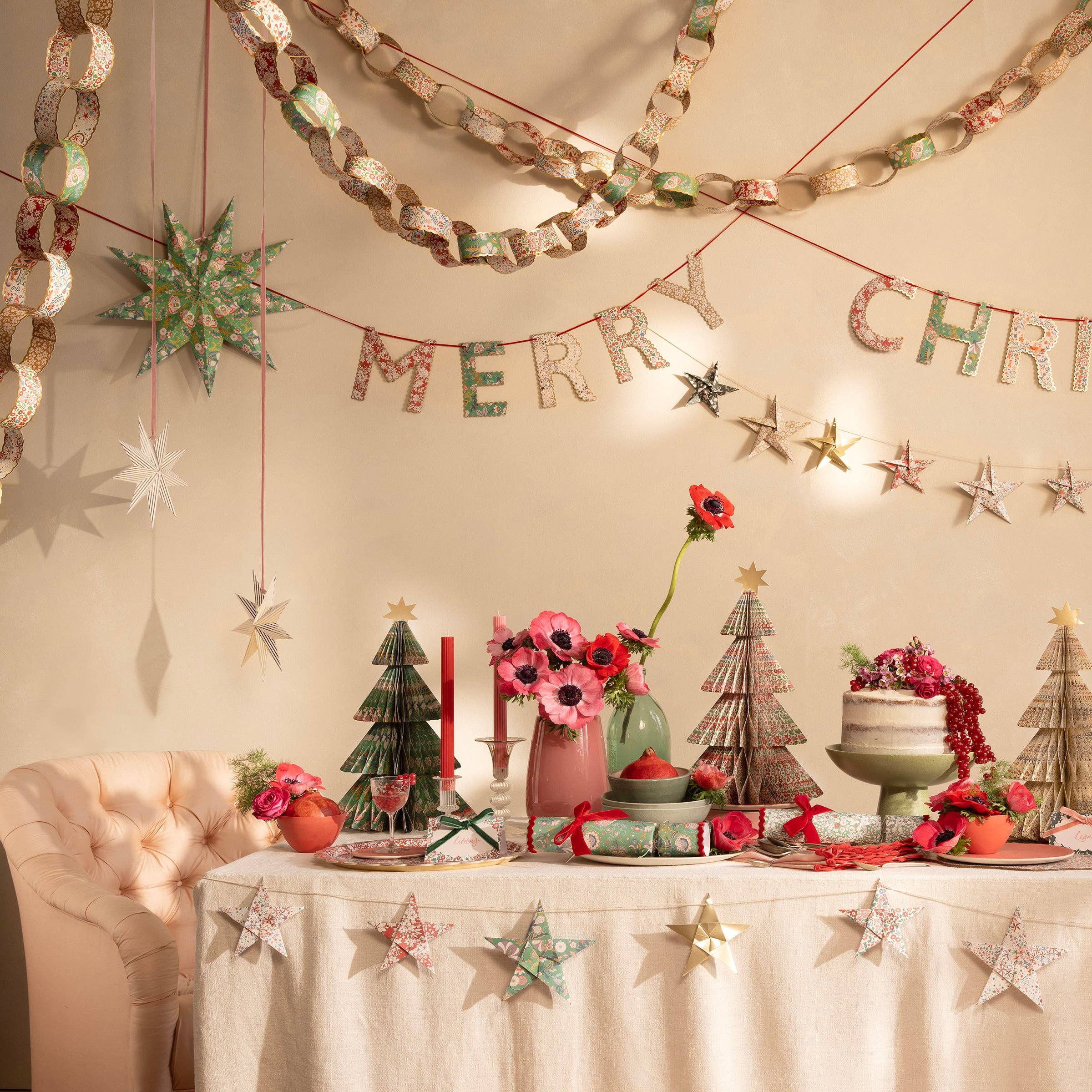 Meri Meri - Meri Meri x Liberty Paper Chains Set - Image 2