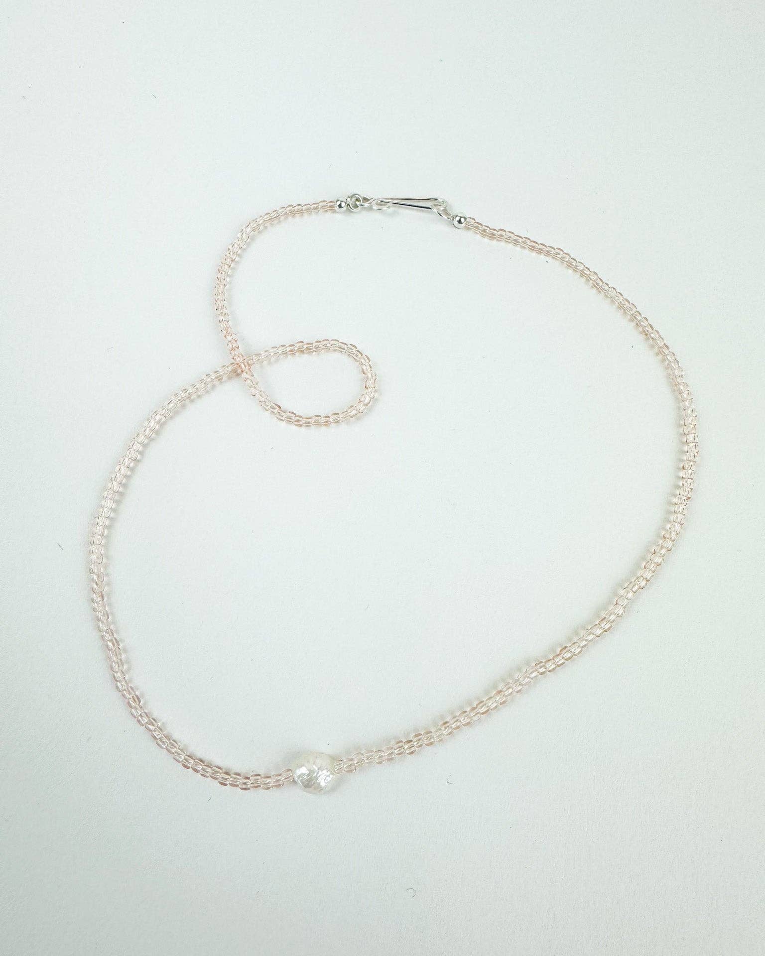 Millhouse Collection - The Khadi Necklace- Light Pink - Image 3