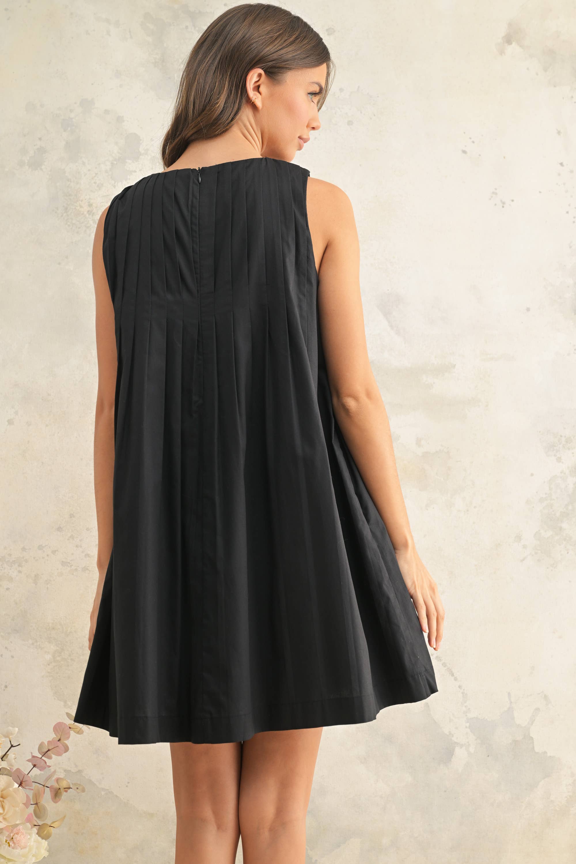 MIOU MUSE PLEATED SLEEVELESS DRESS - Image 3