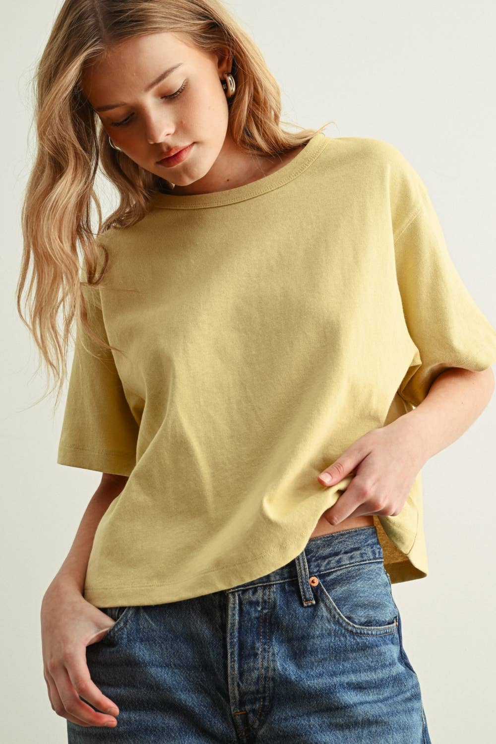 MIOU MUSE - SHORT SLEEVE LINEN KNITTED TOP - Image 10