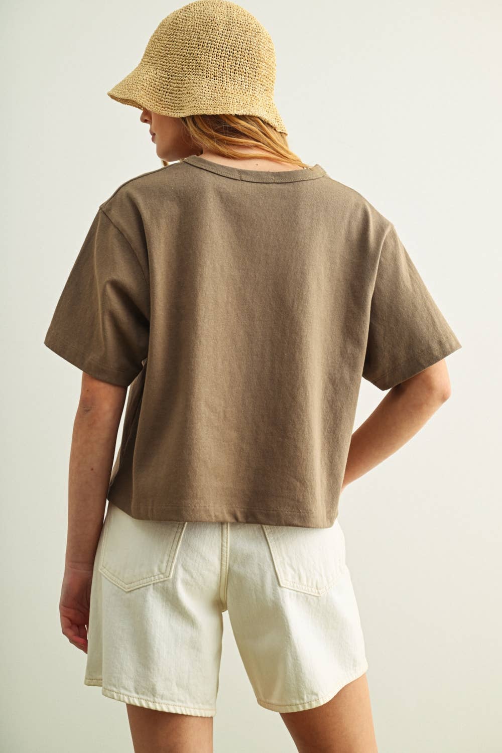 MIOU MUSE - SHORT SLEEVE LINEN KNITTED TOP - Image 13